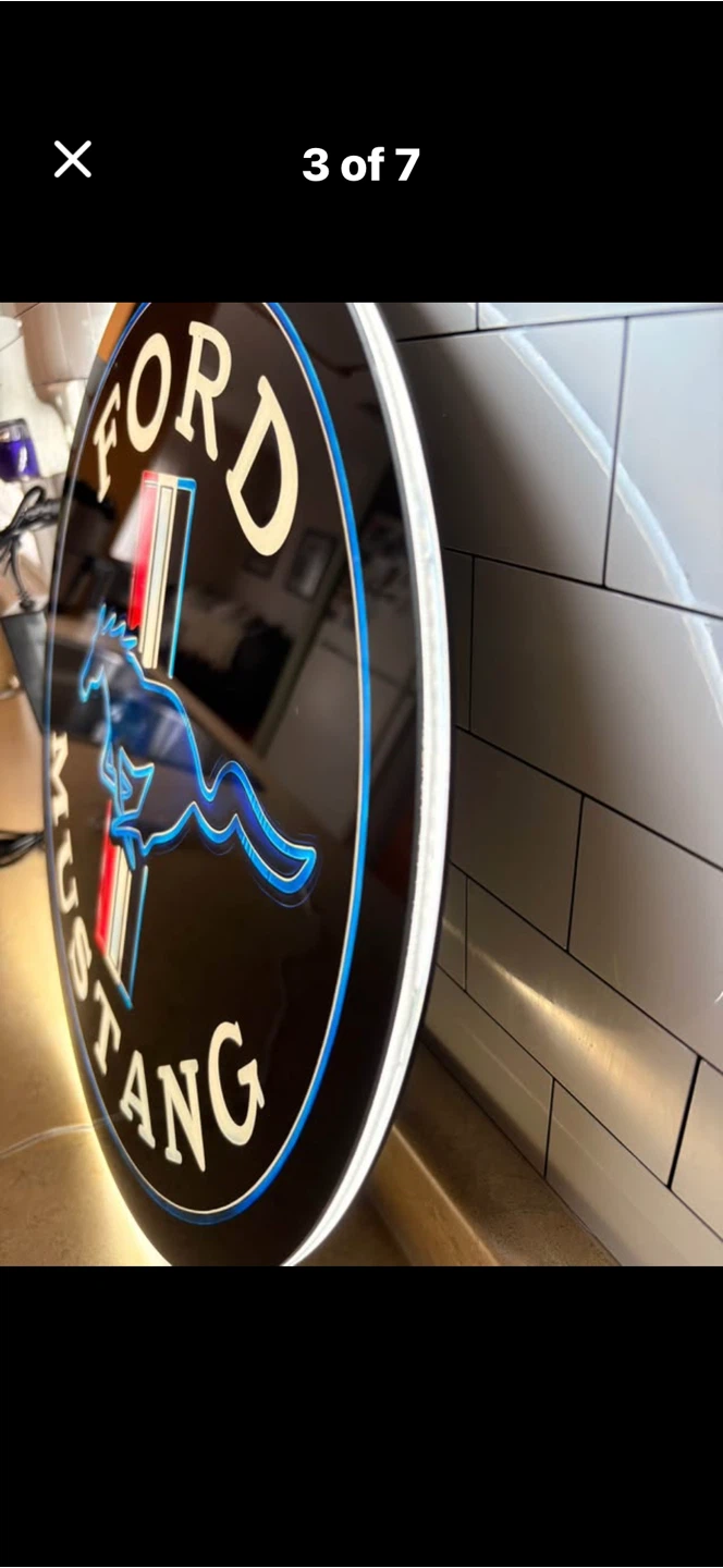 Ford Mustang LED Sign with Power Adapter - photo 3