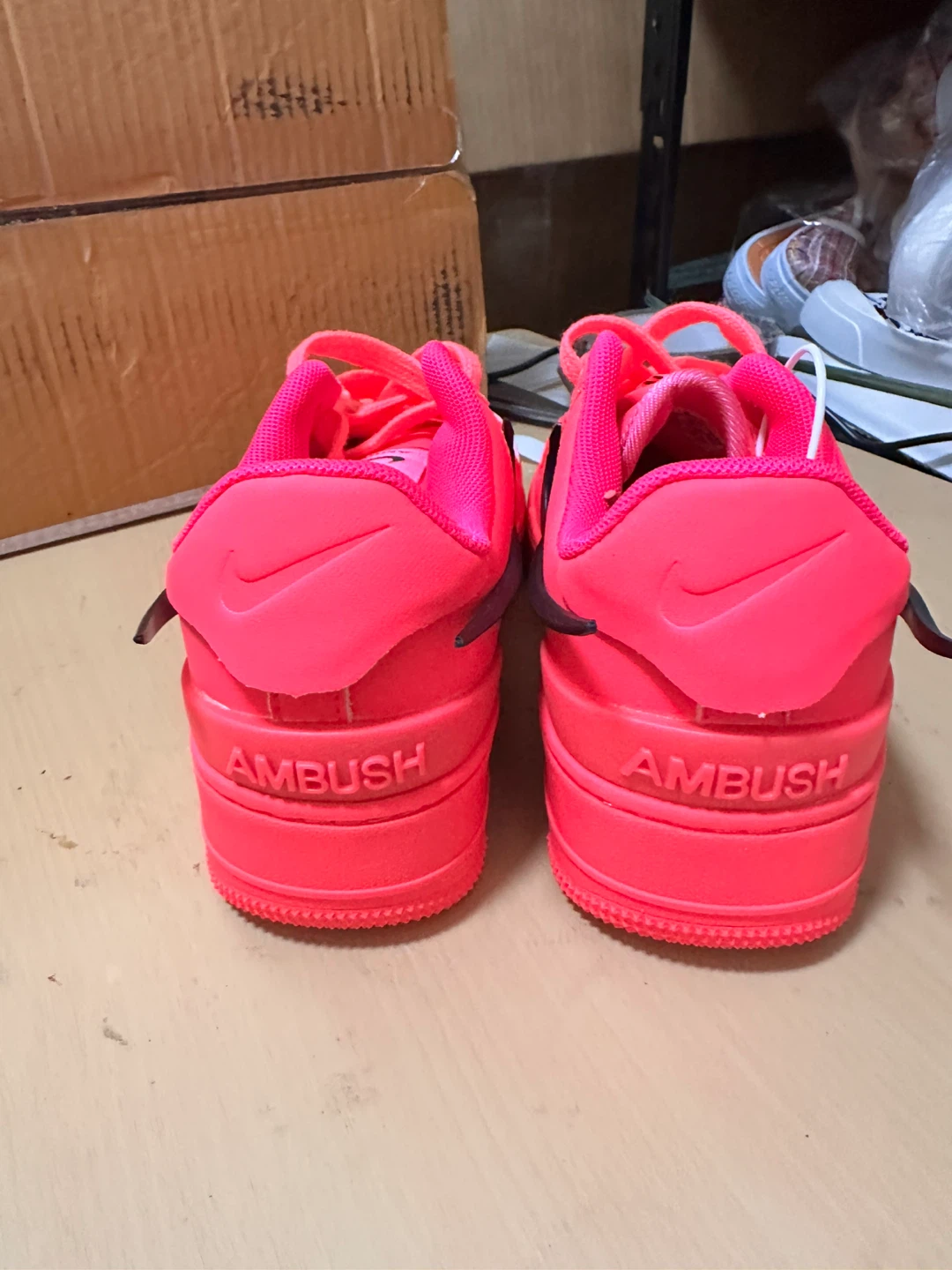 Nike Air Force 1 AMBUSH "Pink Neon" Size 5.5 - photo 4