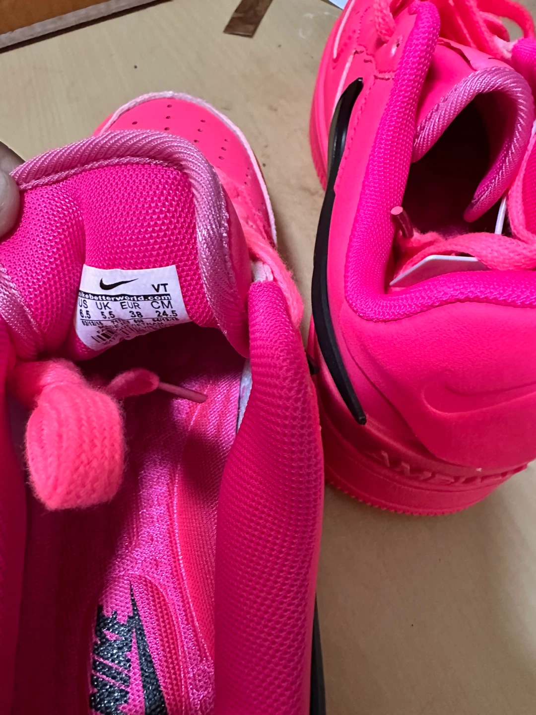 Nike Air Force 1 AMBUSH "Pink Neon" Size 5.5 - photo 5