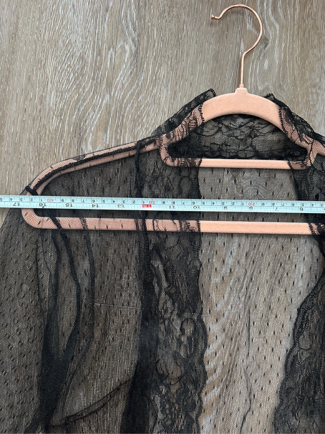 Sheer Lace Kimono Robe S - photo 4