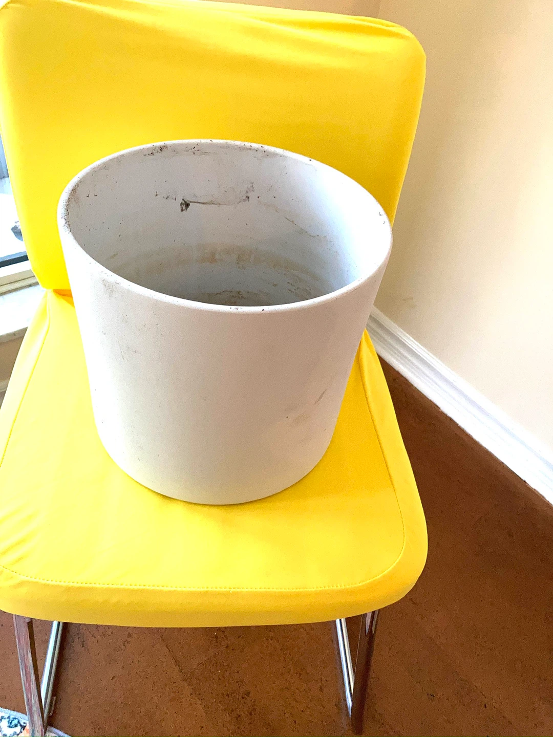 Large White Round Planter Pot