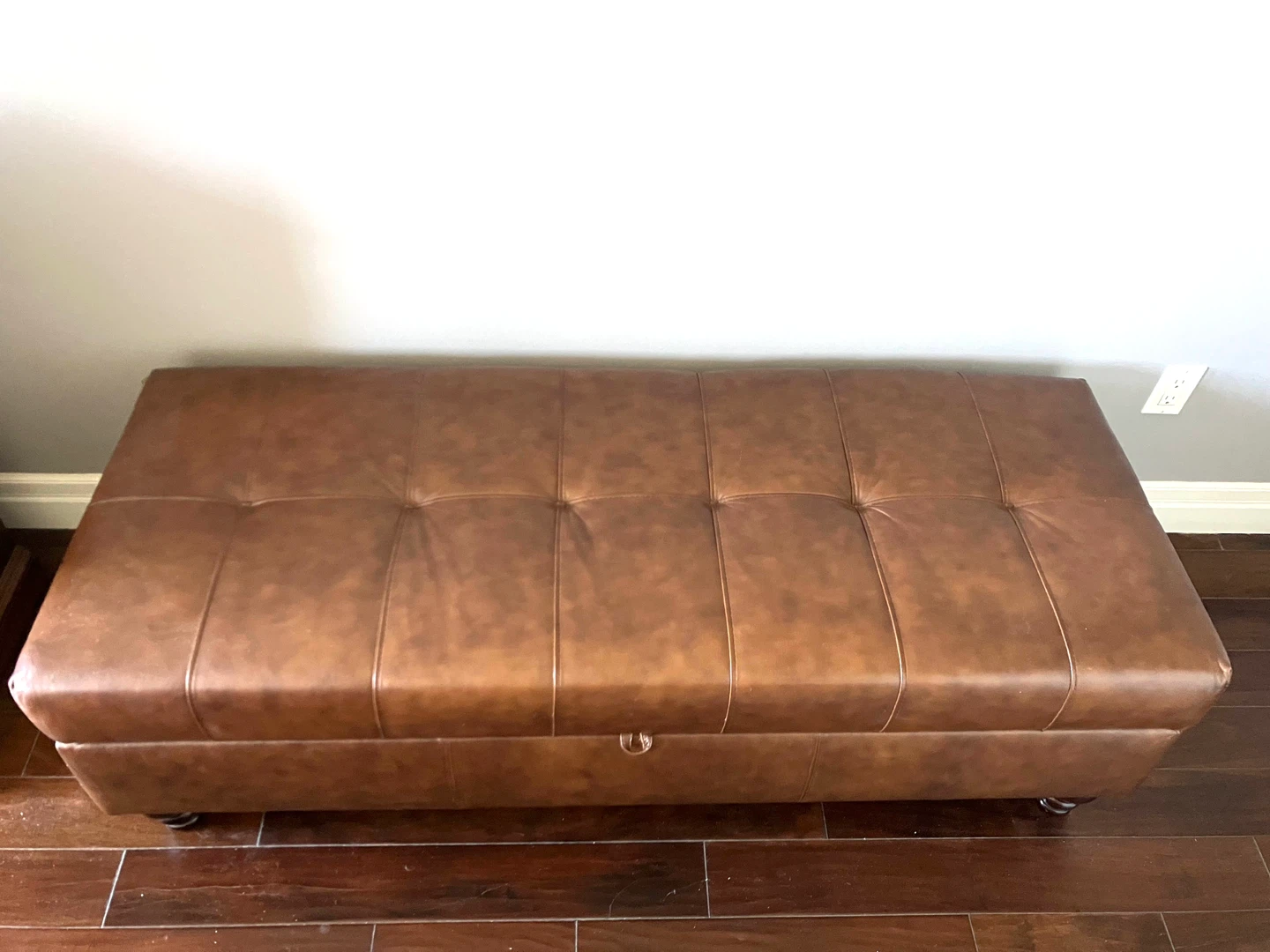 Leather Ottoman / Blanket Box - photo 3