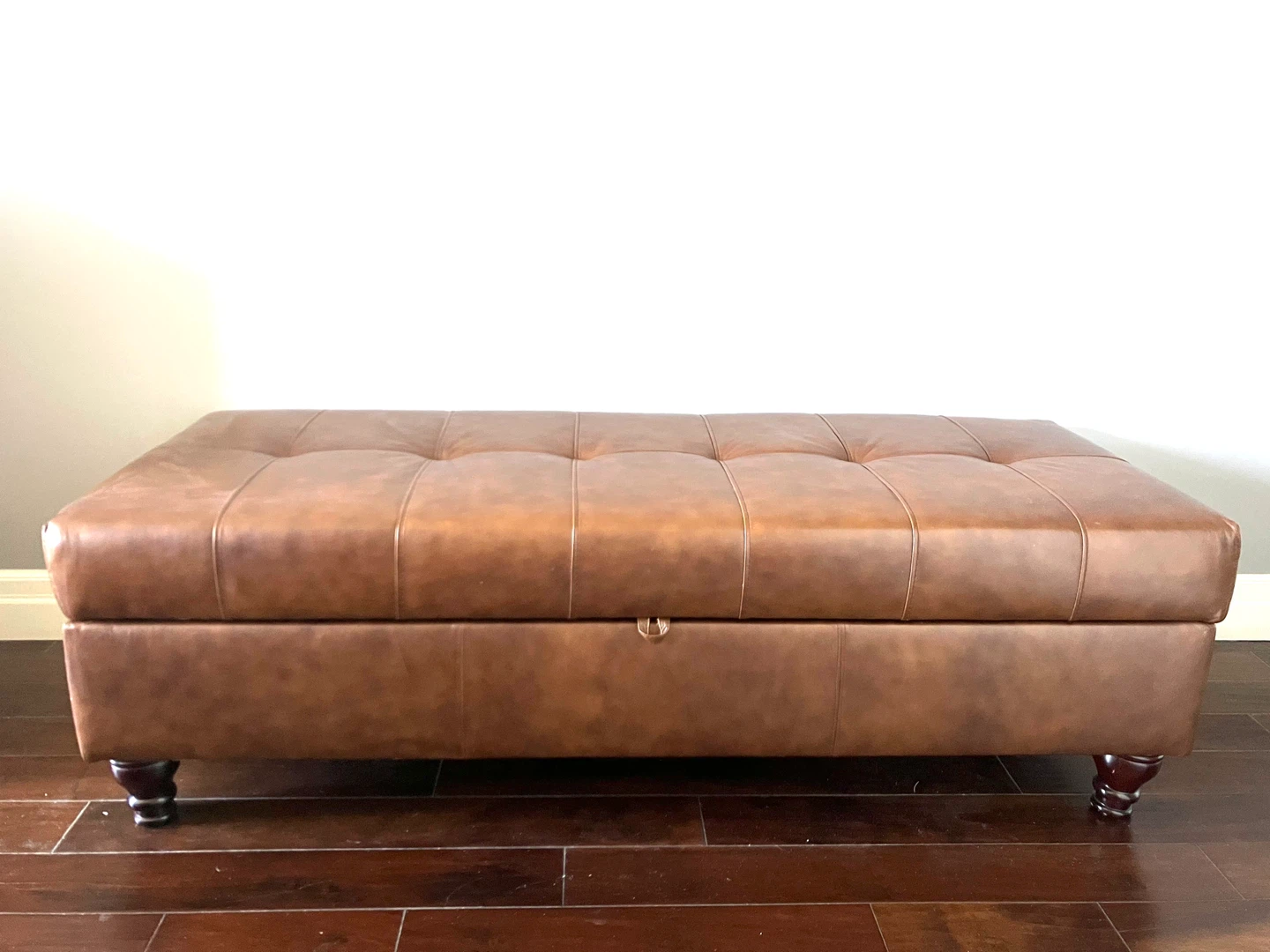 Leather Ottoman / Blanket Box - photo 5