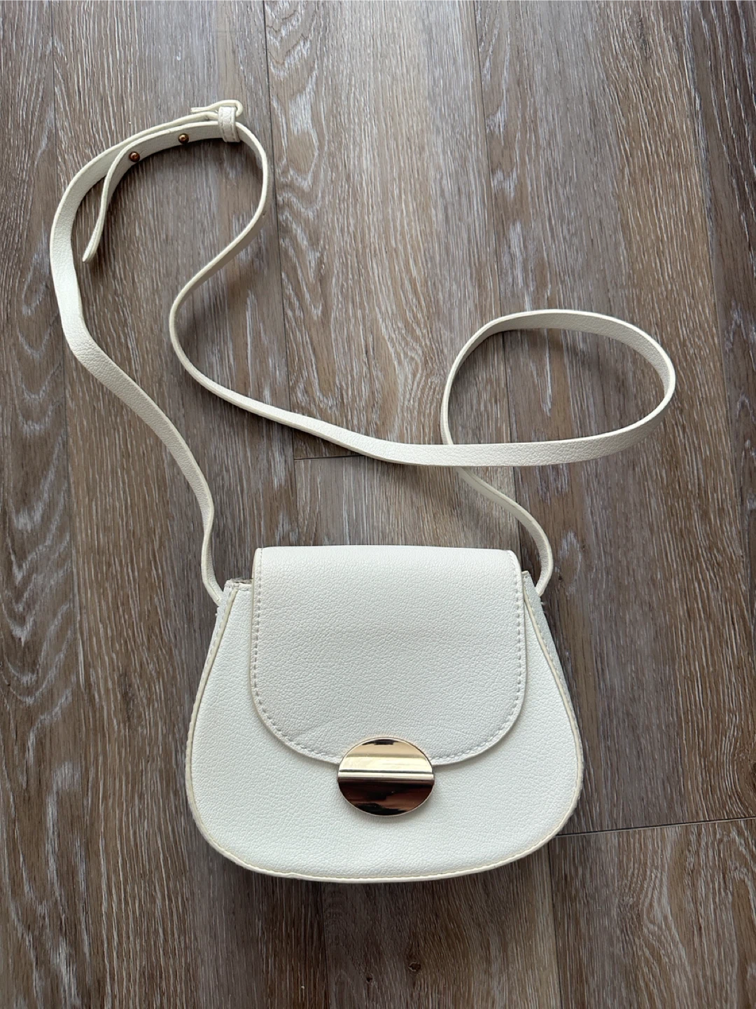 MNG White Crossbody Bag
