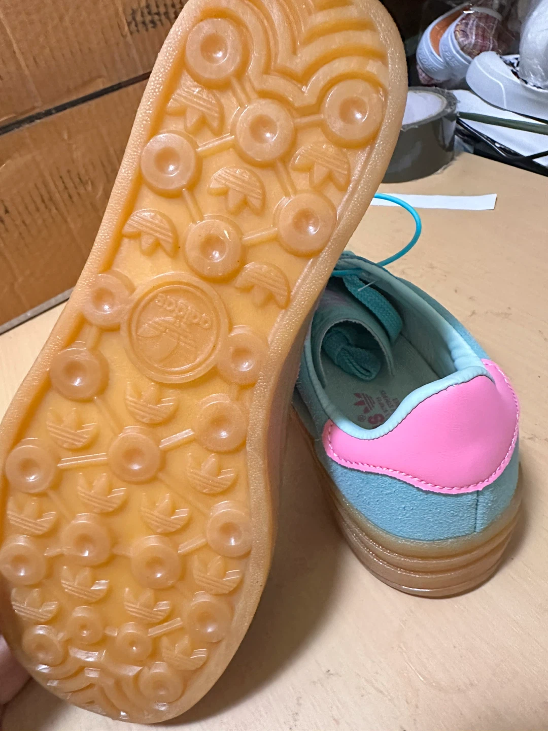 Adidas Gazelle Teal Pink Suede Sneakers - photo 3