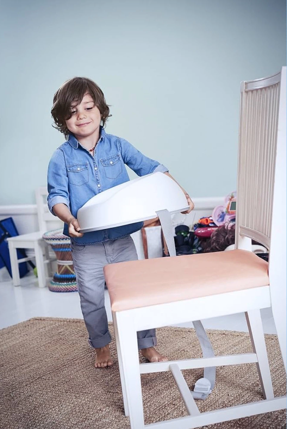 BabyBjörn Booster Seat – Adjustable Height – Gently Used - photo 4