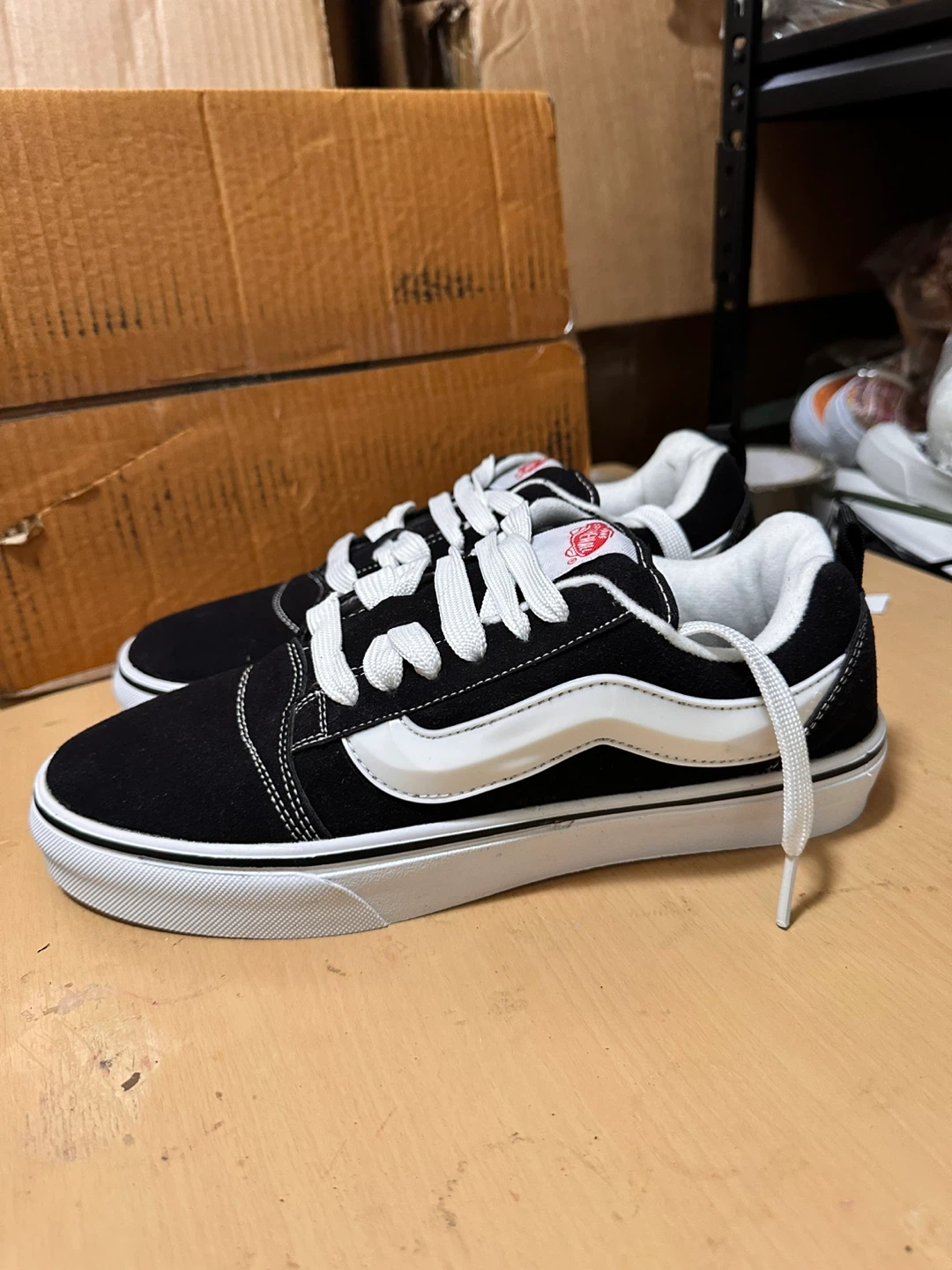 Vans Old Skool Suede Black White Sneakers