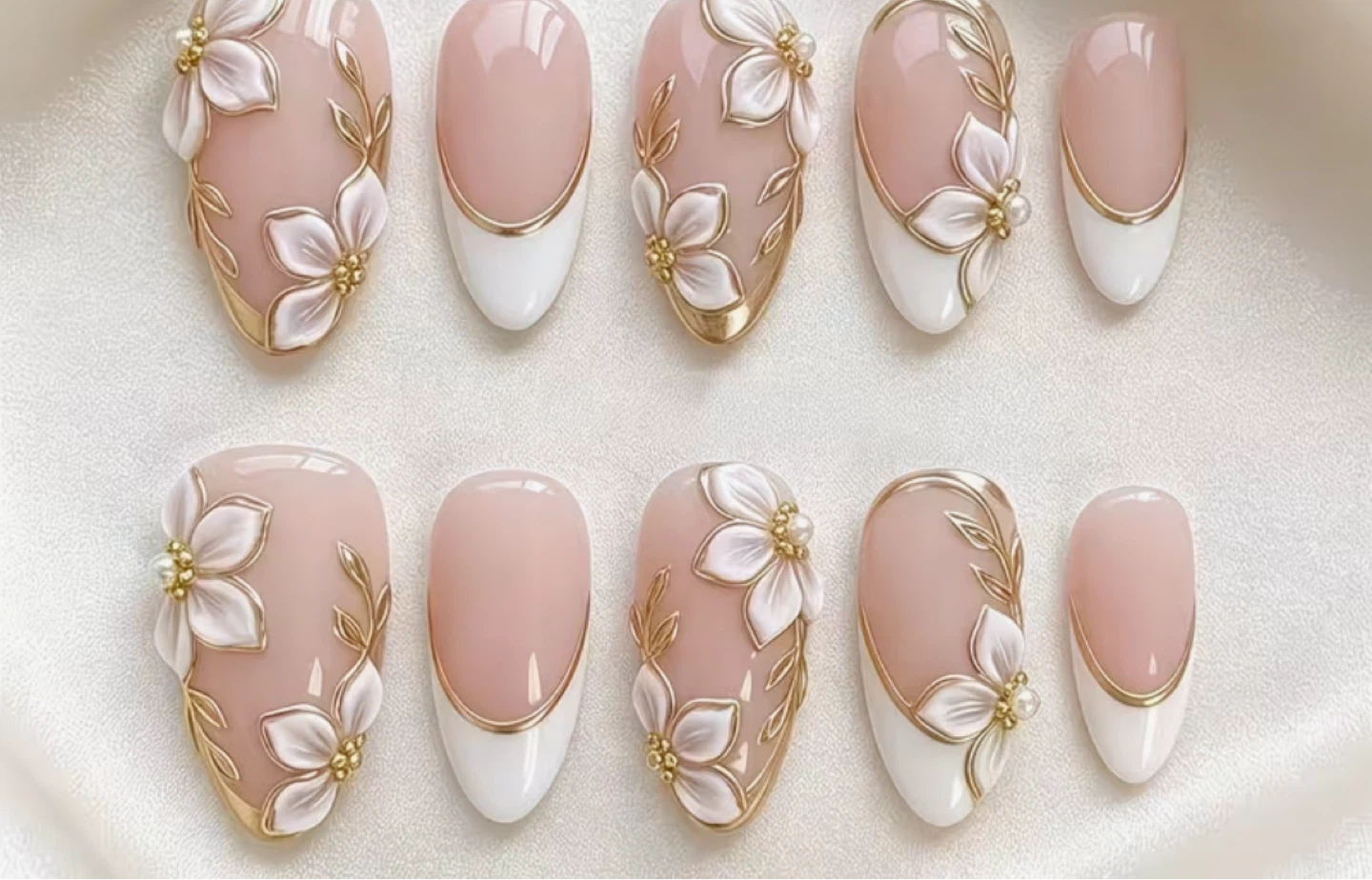 Handmade gel press on nails $19