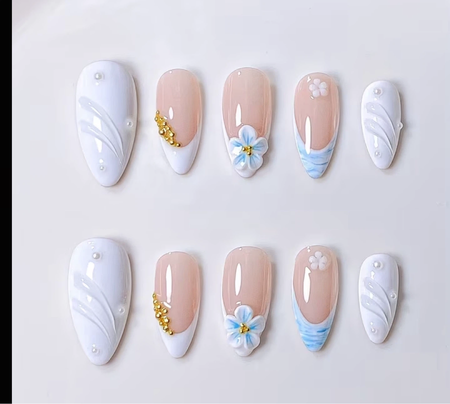 Handmade press on nails $22