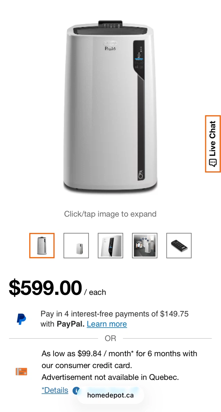 12000 BTU Portable Air Conditioner