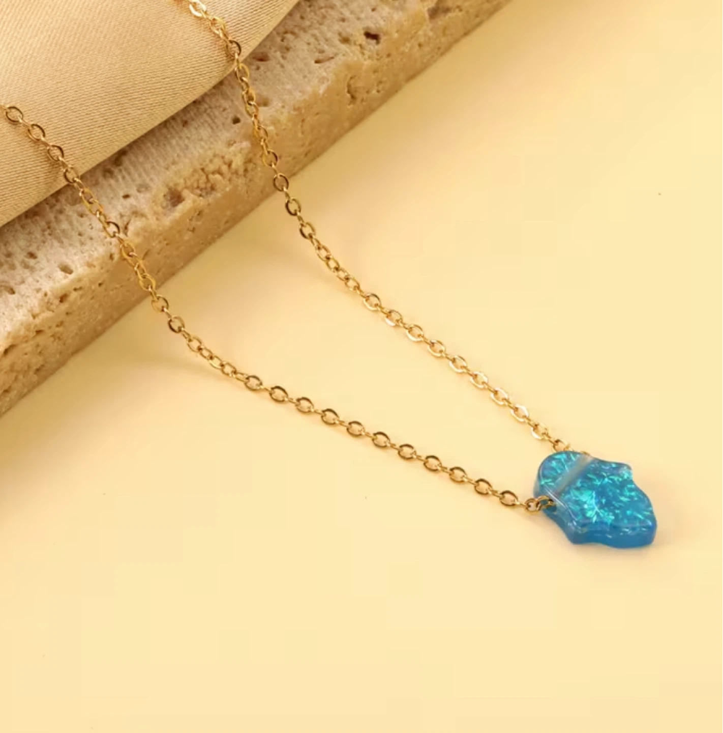 18k gold plated necklace $22