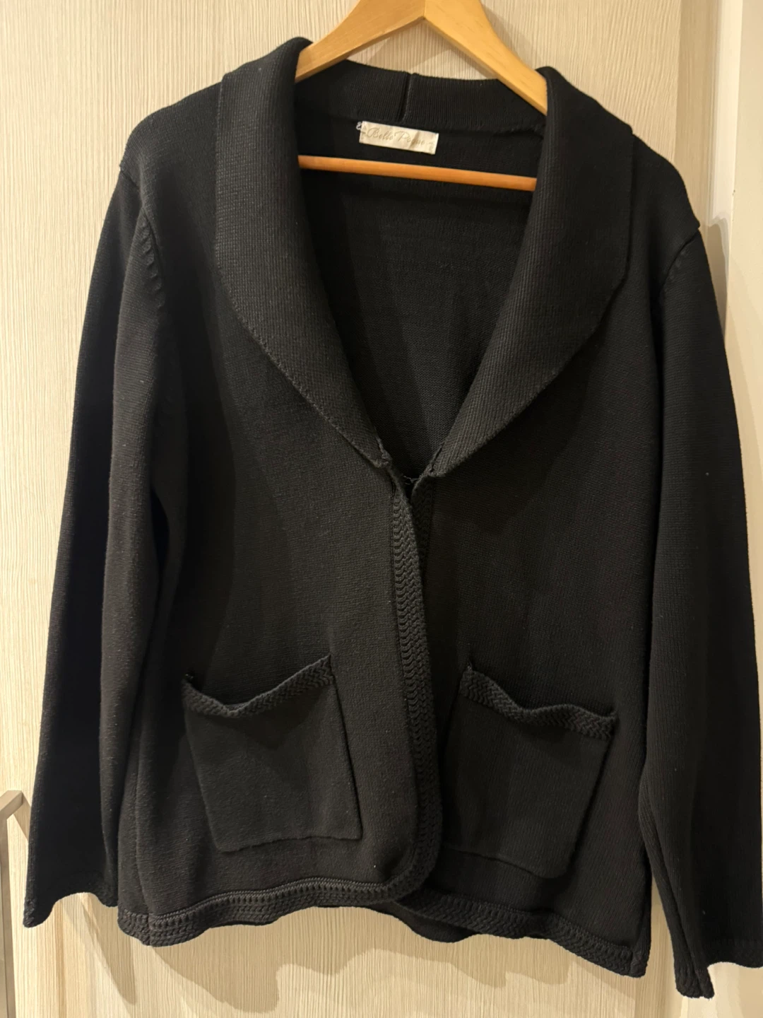 Black Cardigan Sweater