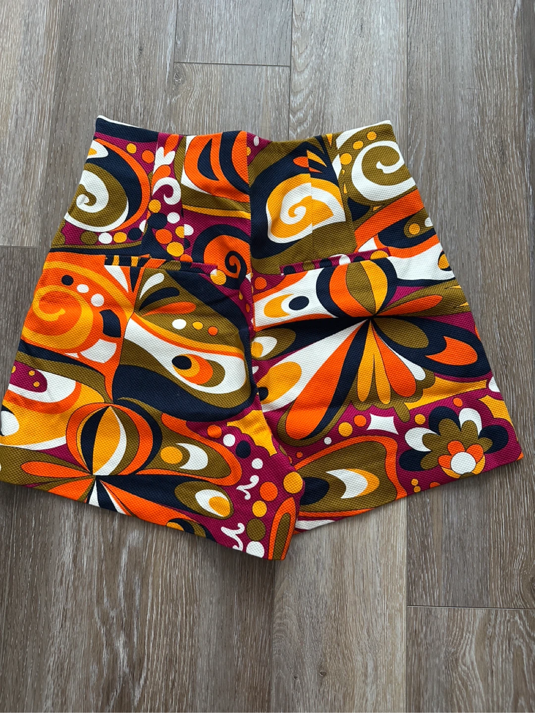 ZARA Women's High-Waisted Patterned Shorts XS - photo 2