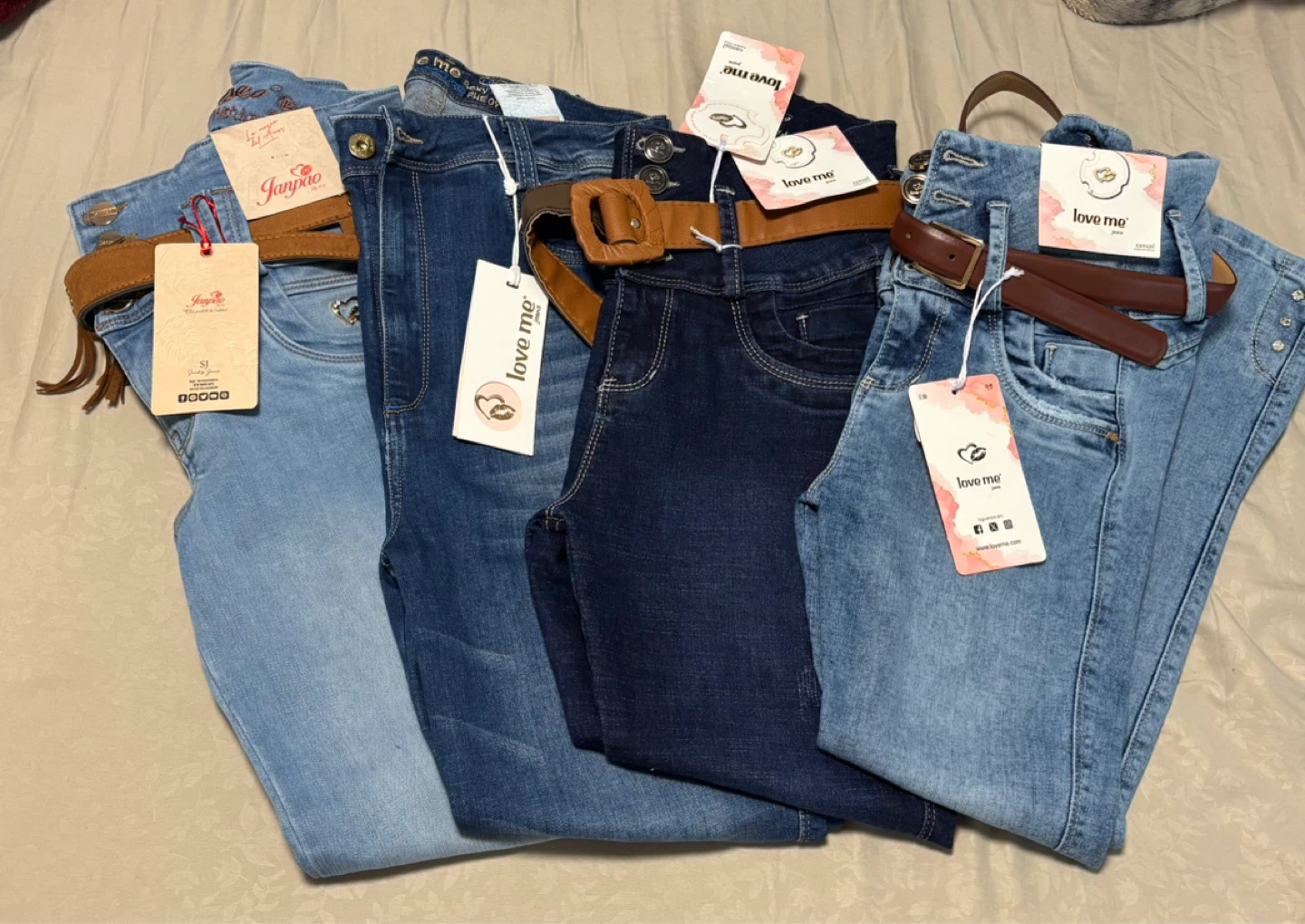 Love Me & Janpoa Girls Jeans Bundle - Sizes 12, S1, 8 - photo 2