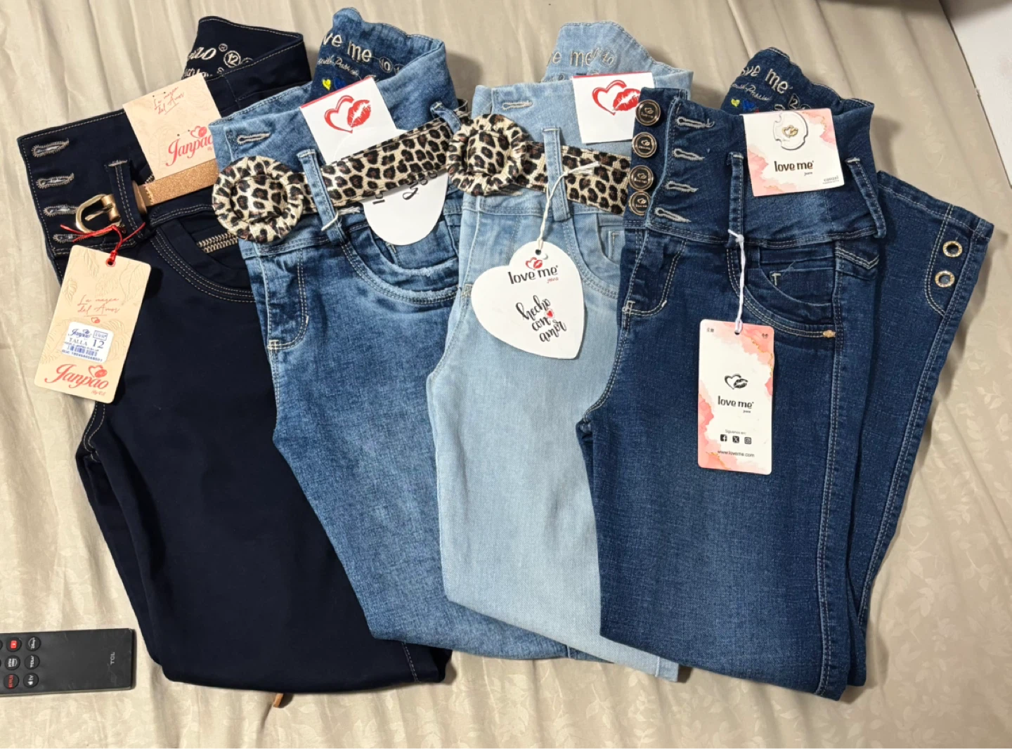 Love Me & Janpoa Girls Jeans Bundle - Sizes 12, S1, 8