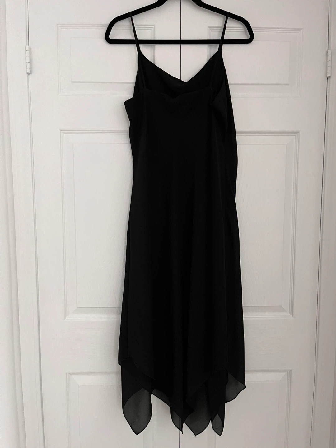 Black Spaghetti Strap Dress with Rhinestones - photo 2