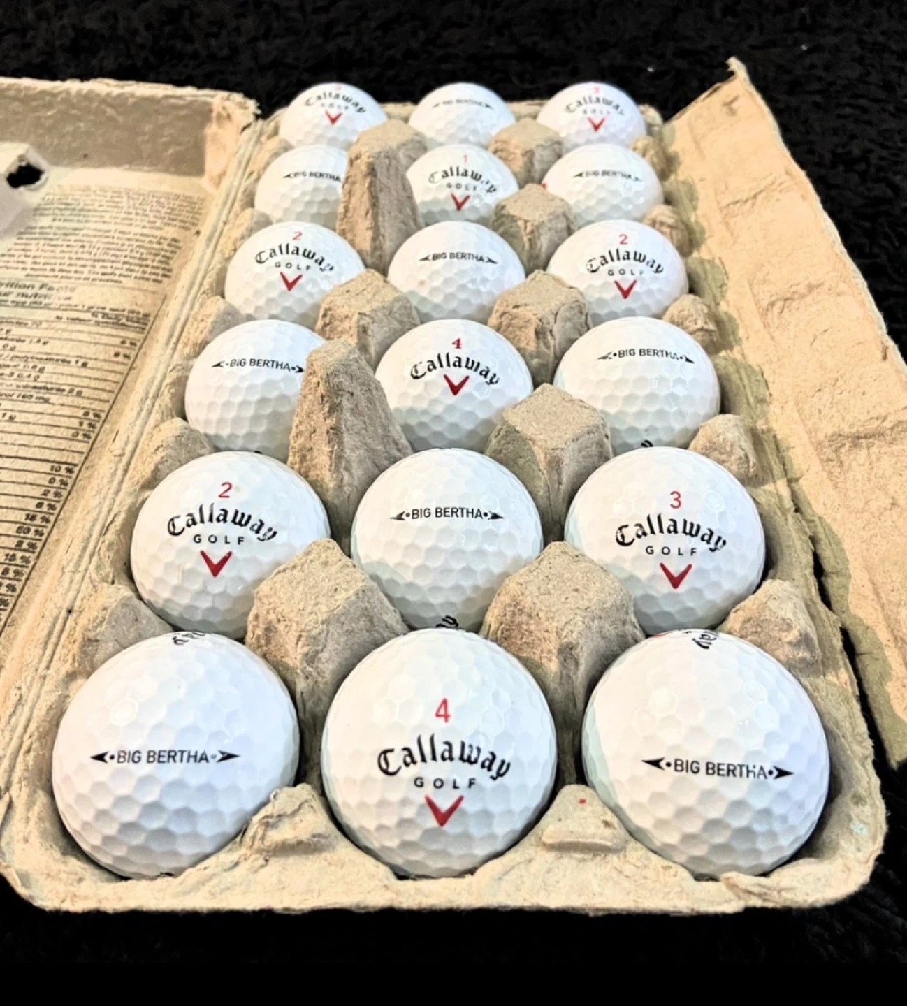 18 Callaway Big Bertha Golf Balls