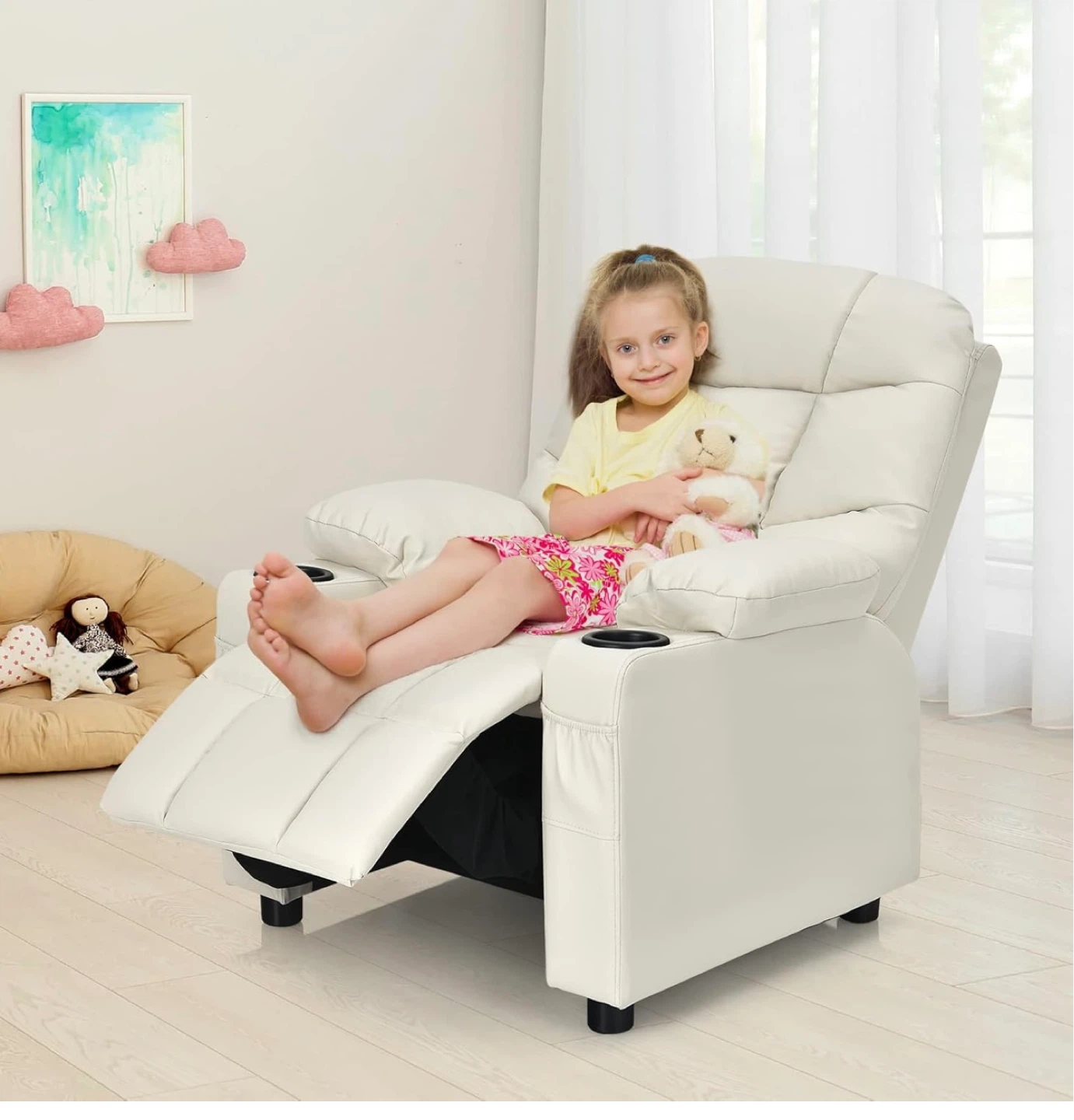 Hermosa sillón reclinable para niños