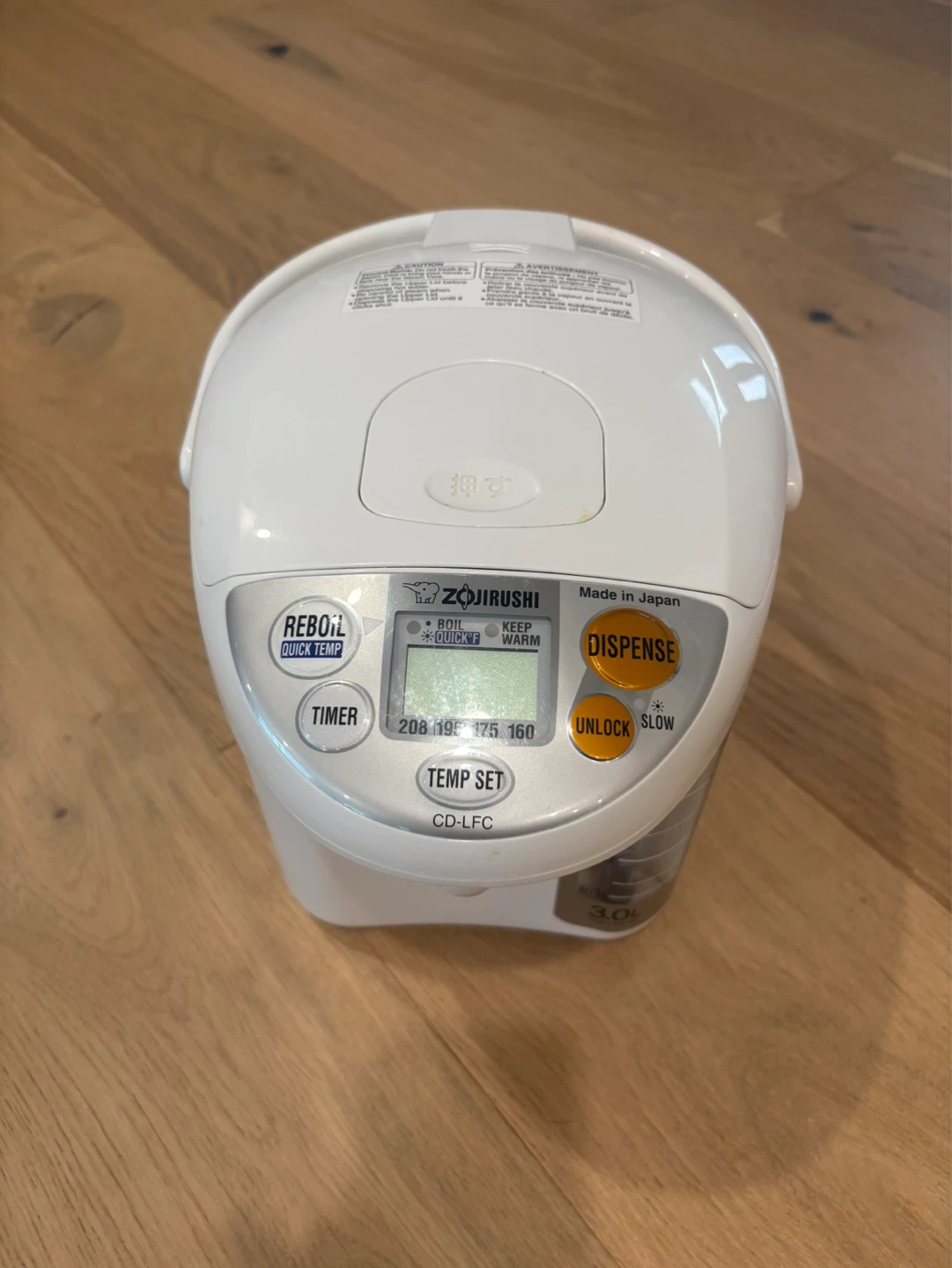 Zojirushi Electric Water Dispenser CD-LFC 3.0L