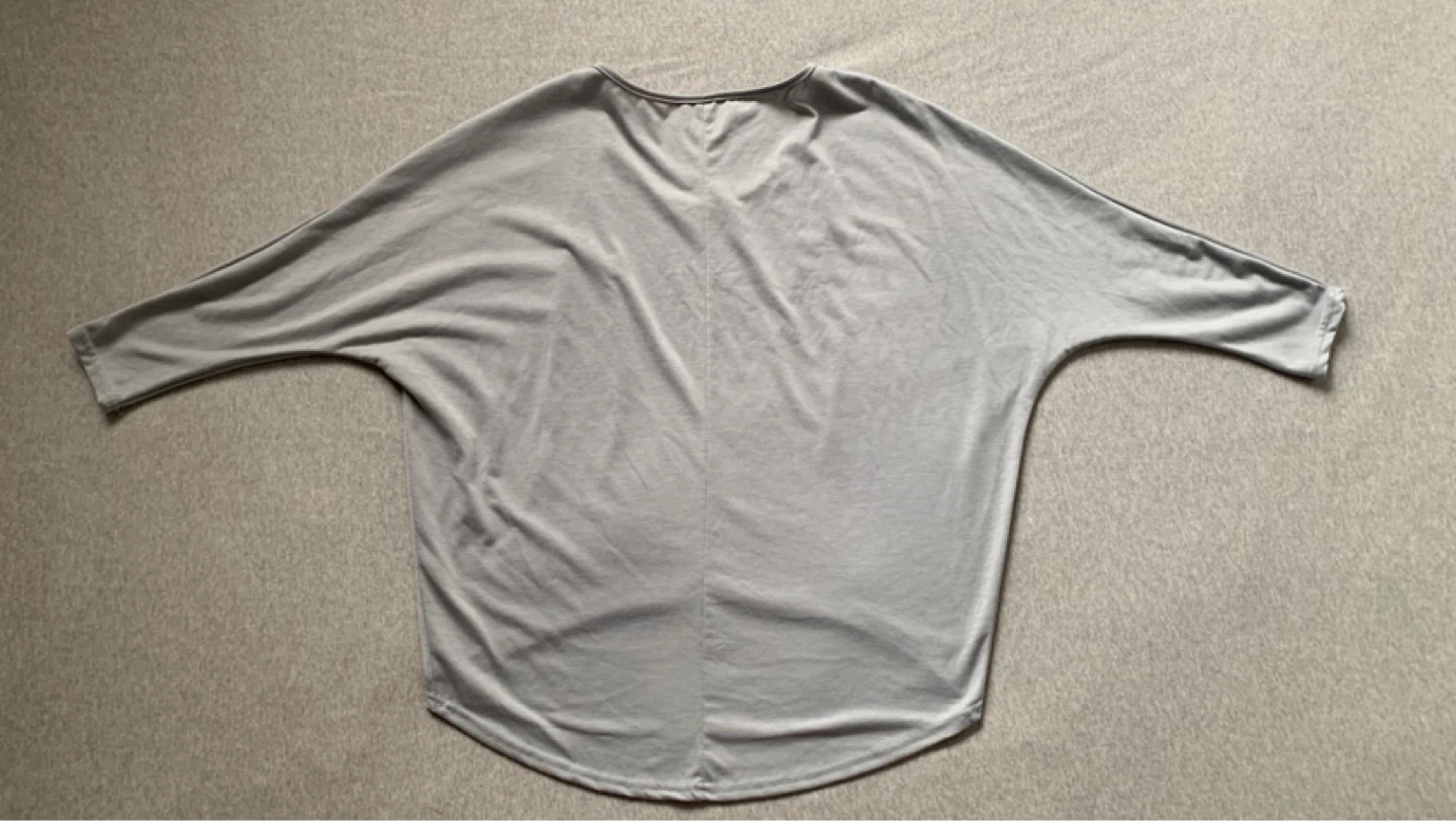 Periwinkle Grey Dolman Sleeve Top - photo 2