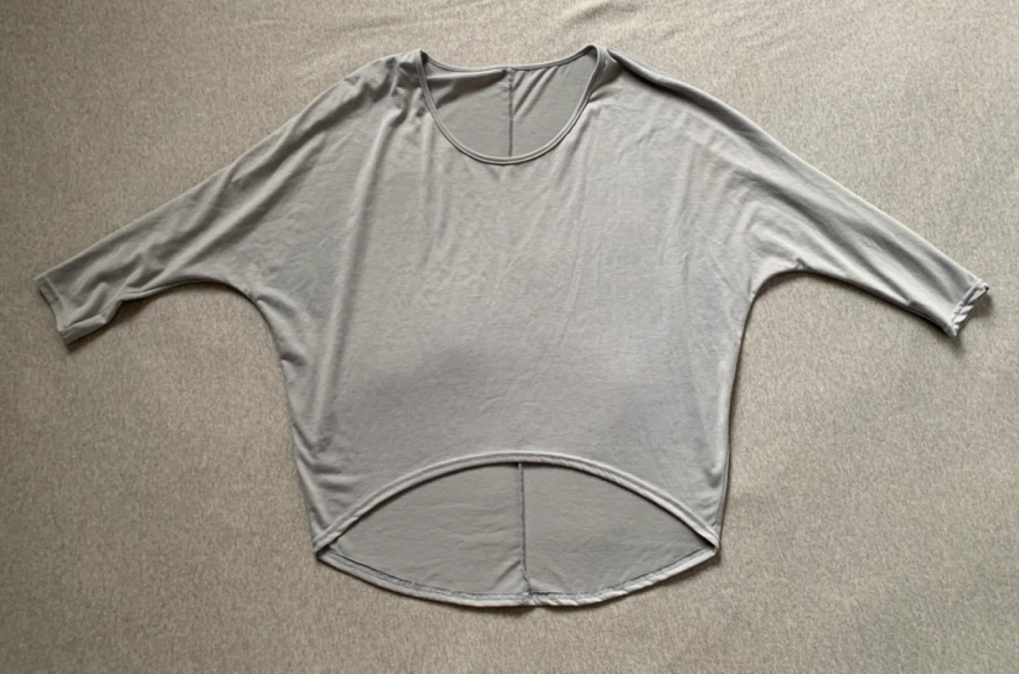 Periwinkle Grey Dolman Sleeve Top