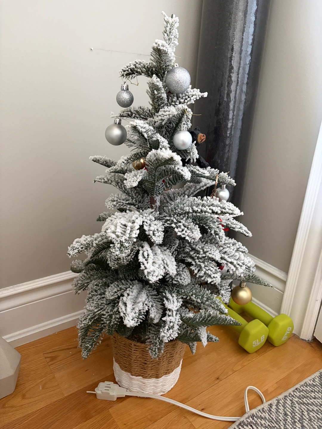 Flocked Mini Christmas Tree