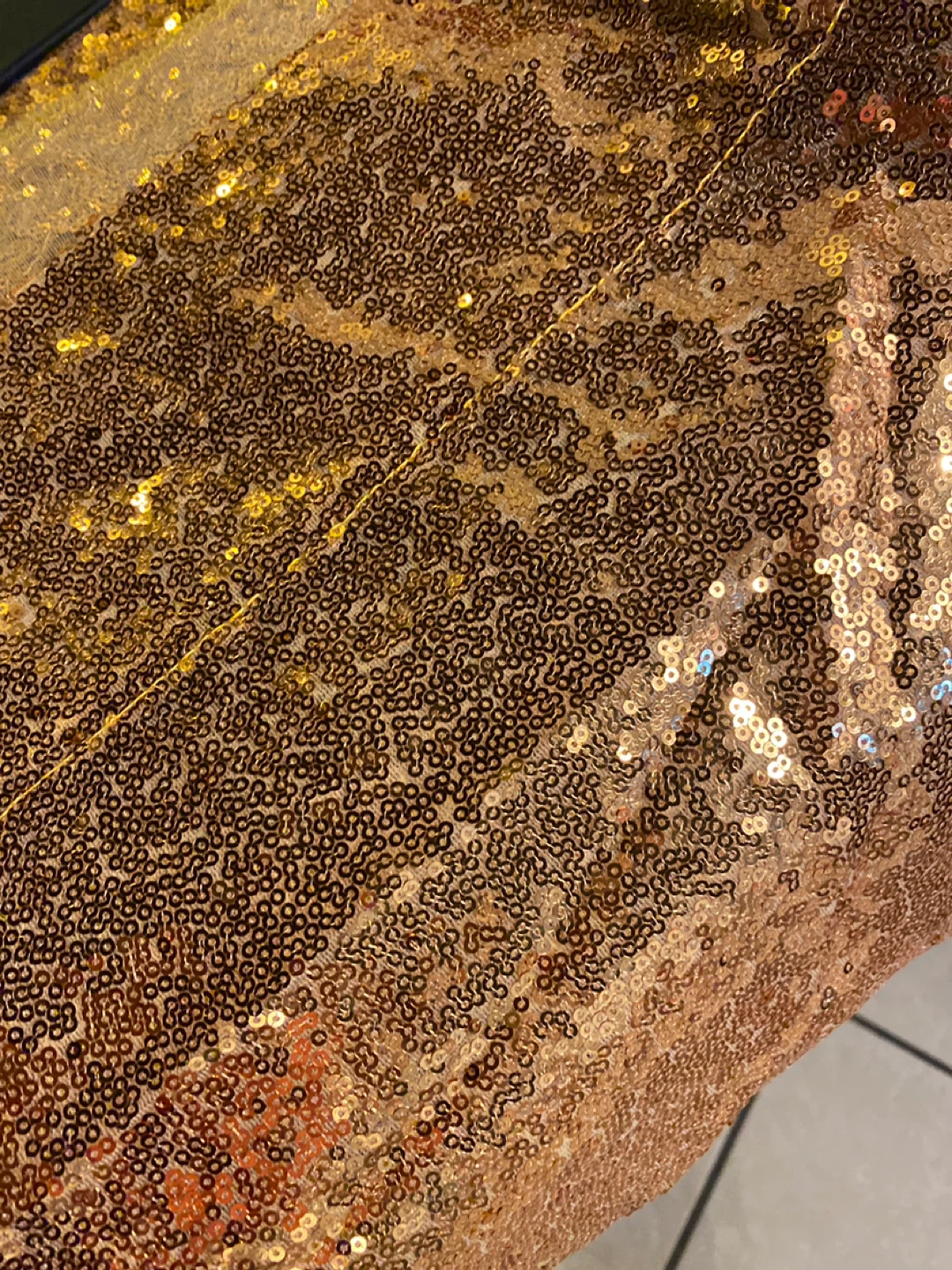Gold Sequin Drape Panel