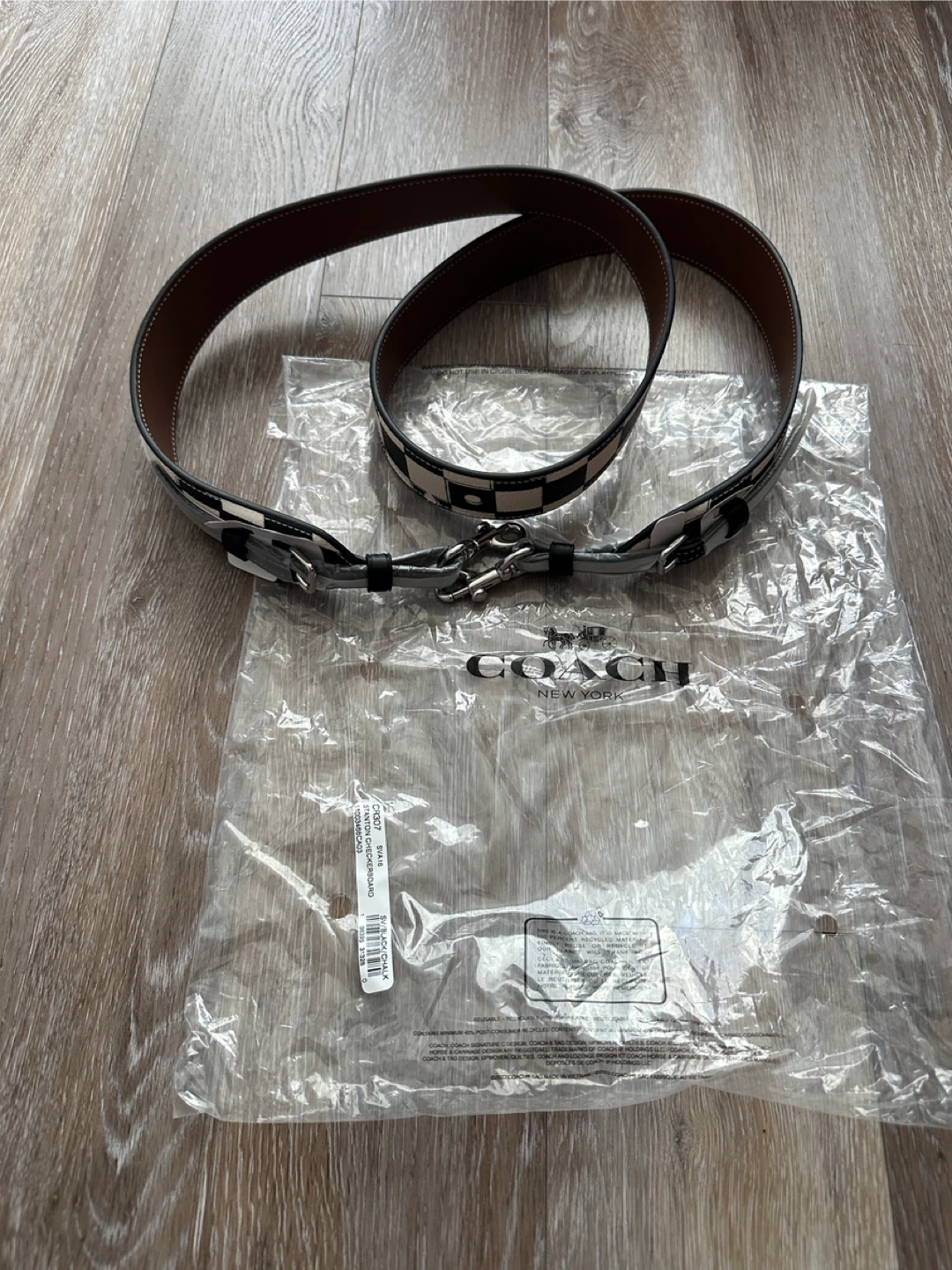 NEW Coach Stanton Checkerboard Bag Strap