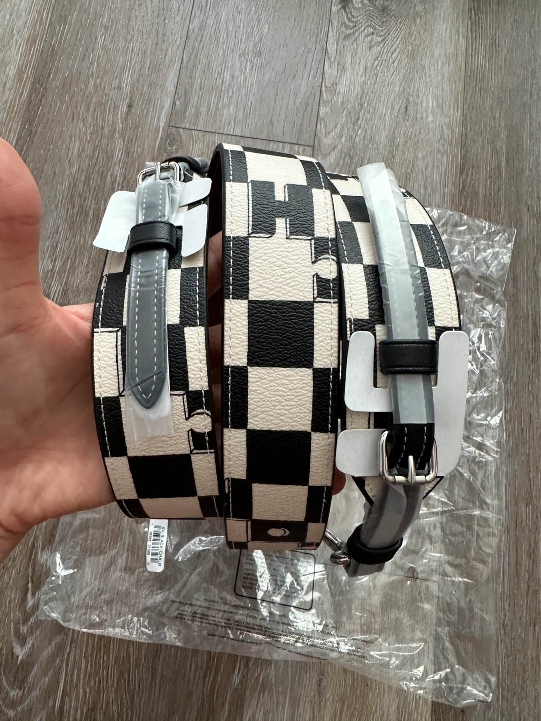 NEW Coach Stanton Checkerboard Bag Strap - photo 3