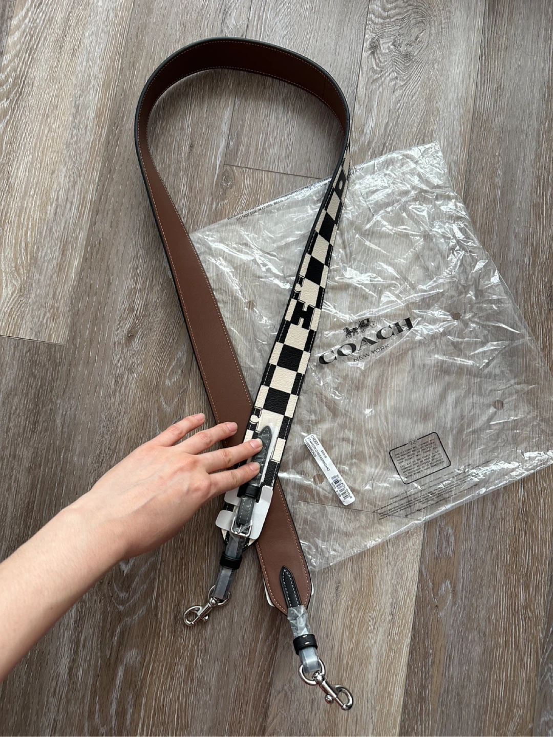NEW Coach Stanton Checkerboard Bag Strap - photo 5