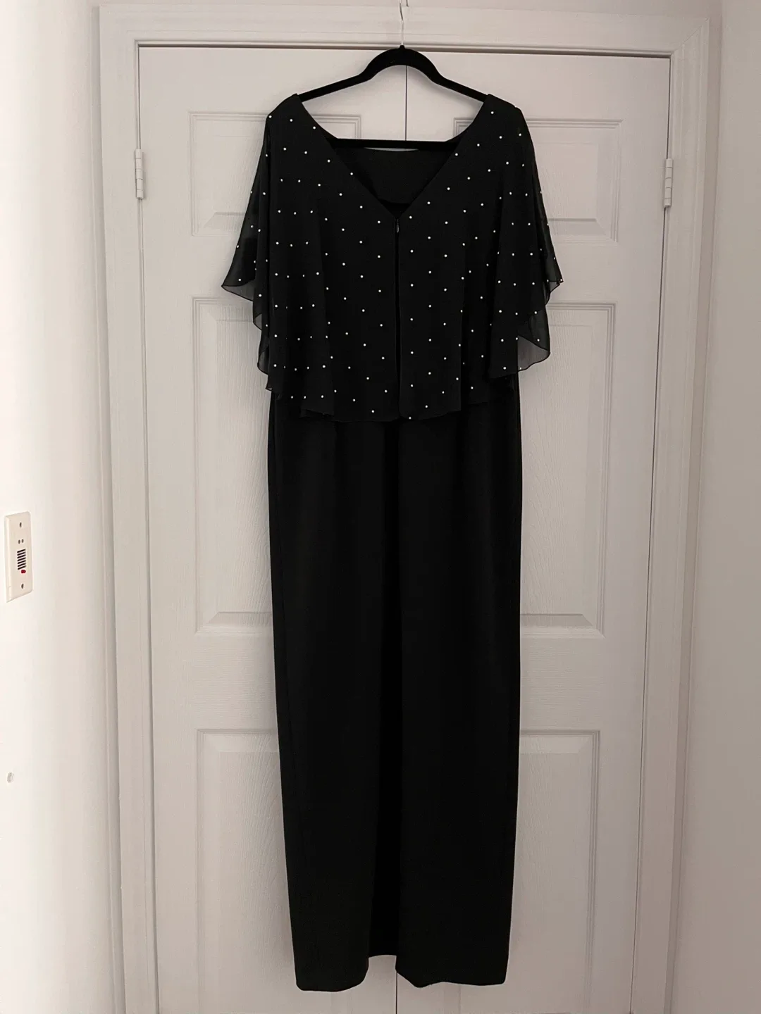 Karl Lagerfeld Black dress with Embellished Overlay - photo 2