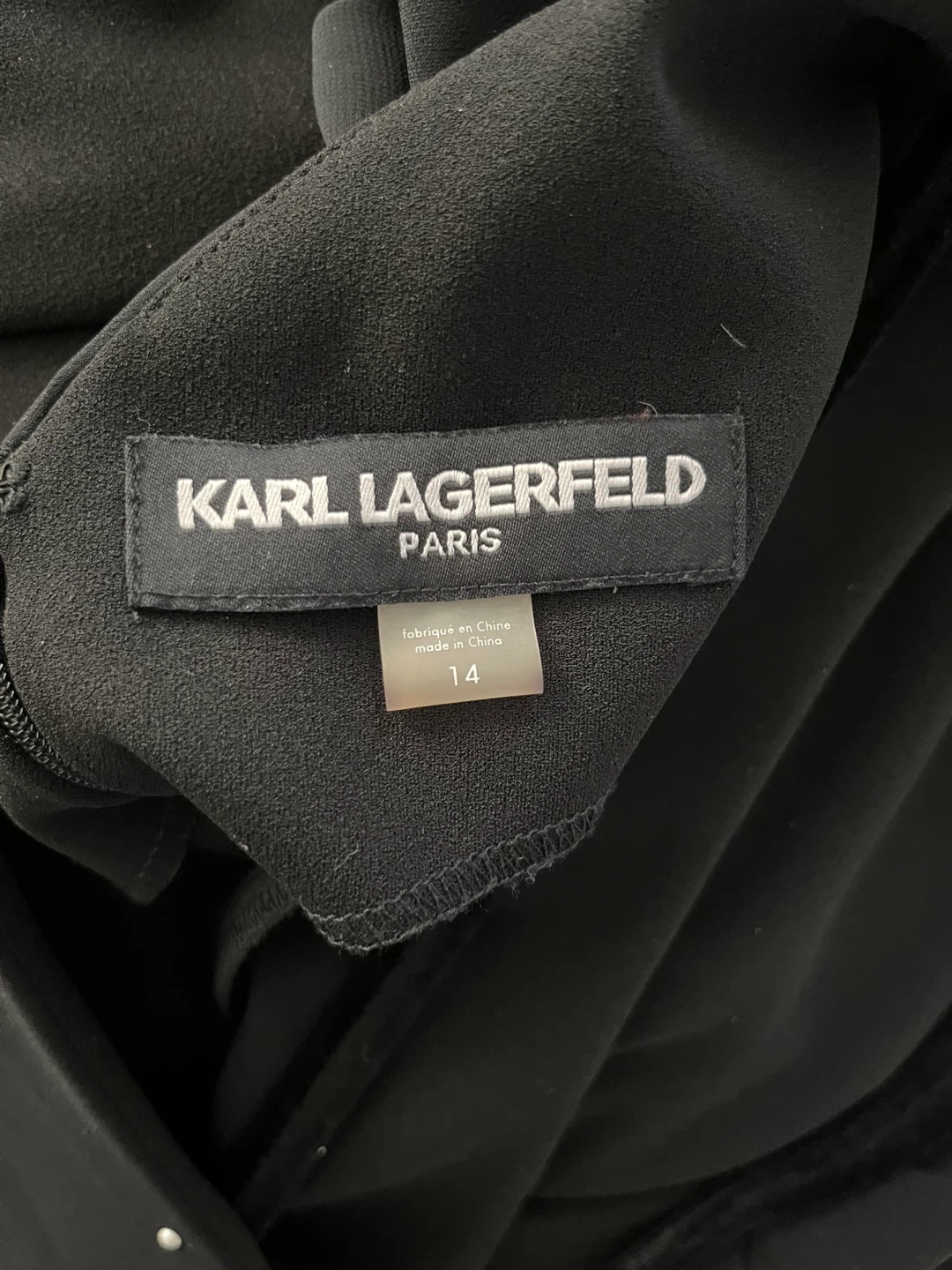 Karl Lagerfeld Black Jumpsuit with Embellished Overlay - photo 4