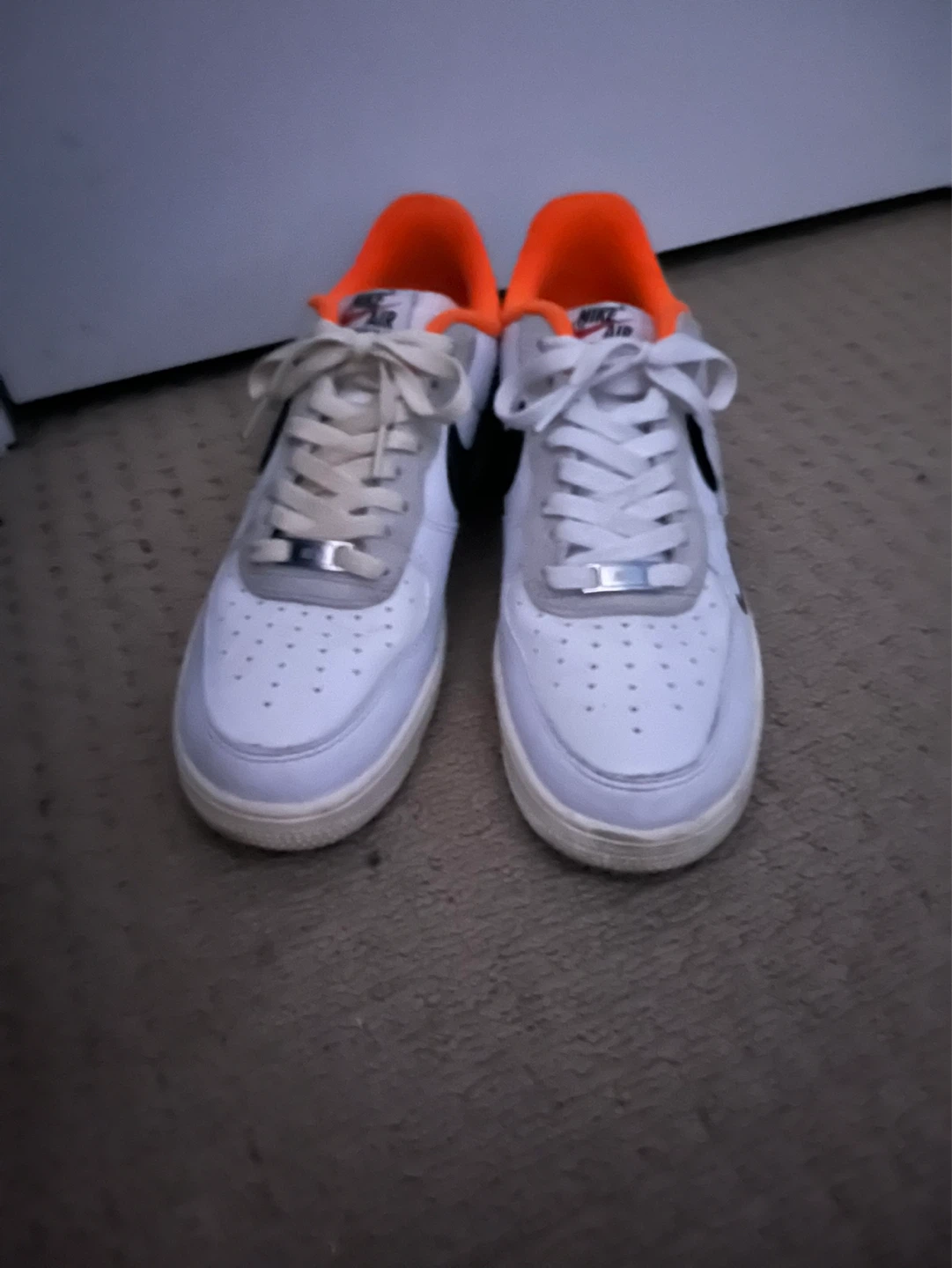 Nike Air Force 1 White Orange