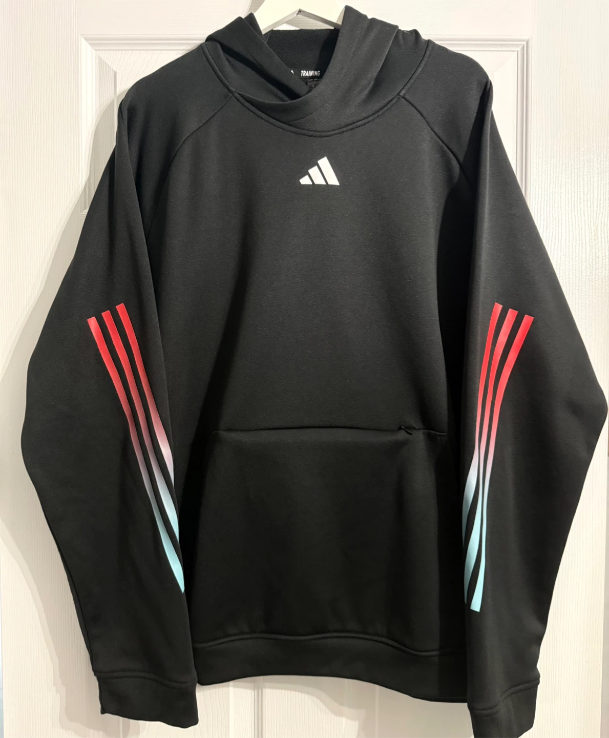Adidas Black Training Hoodie with Gradient Stripes XL/TG - photo 2