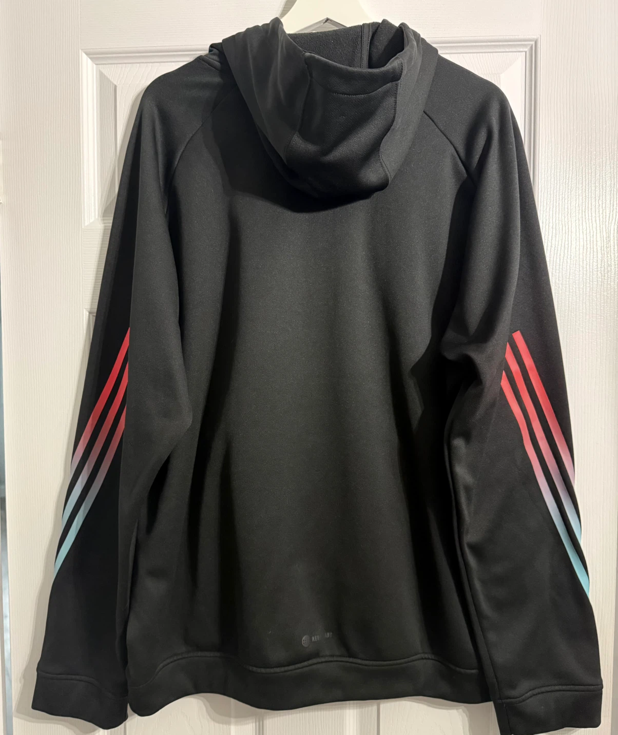 Adidas Black Training Hoodie with Gradient Stripes XL/TG - photo 3