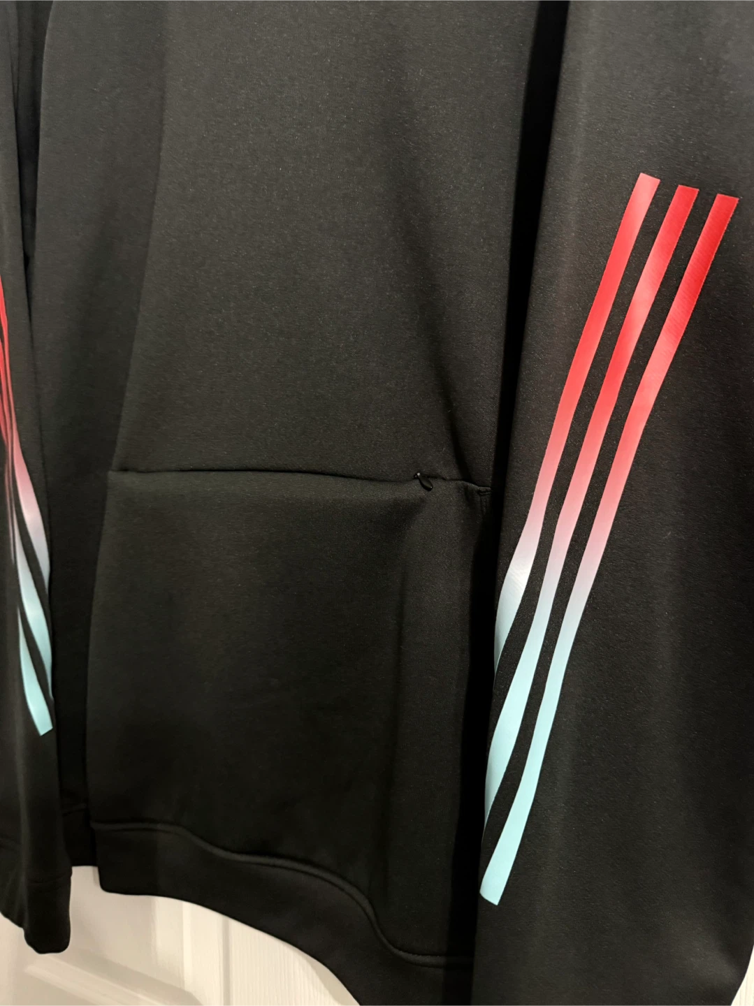 Adidas Black Training Hoodie with Gradient Stripes XL/TG - photo 4