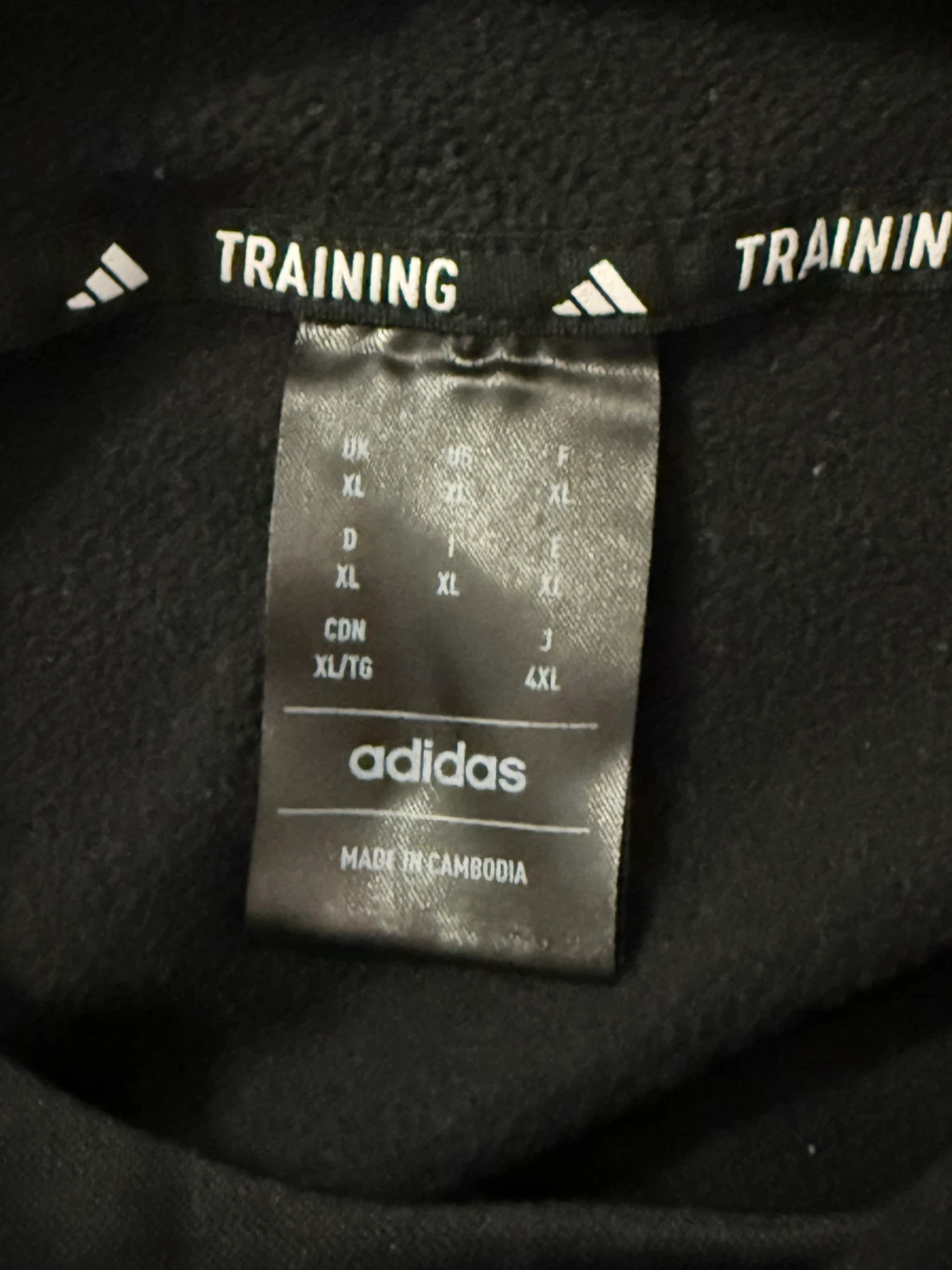 Adidas Black Training Hoodie with Gradient Stripes XL/TG - photo 5