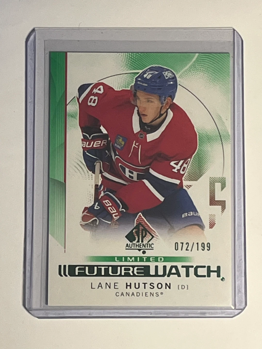 Lane Hutson 2024-25 SP Authentic Hockey Card