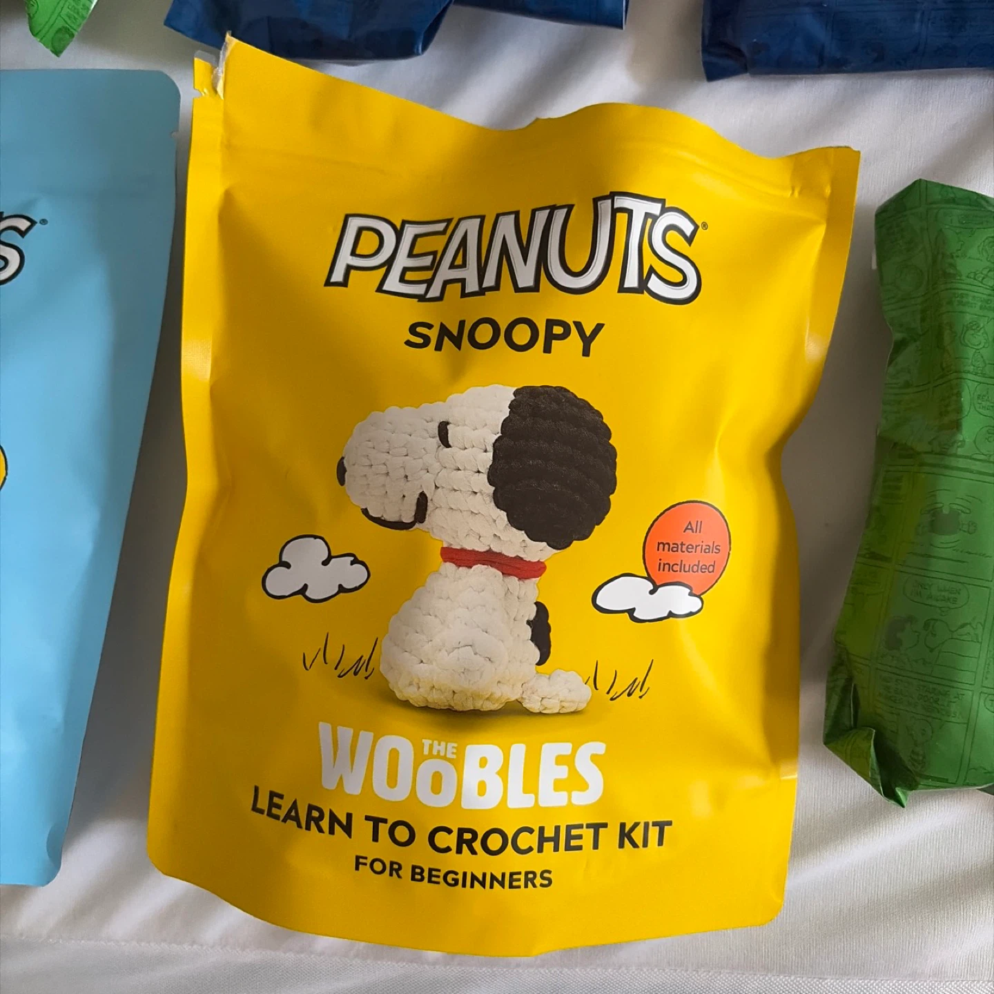 Peanuts Charlie brown snoopy winter Woobles crochet kits - photo 2
