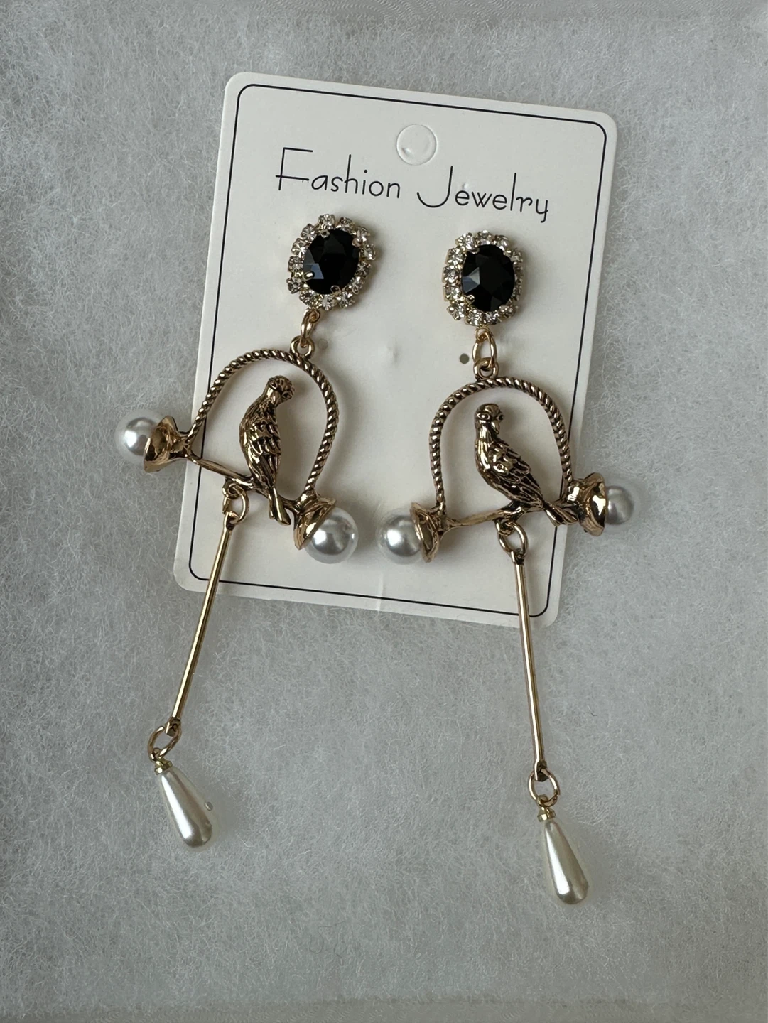 NEW Fashion Jewelry Bird Drop Earrings with Pearls