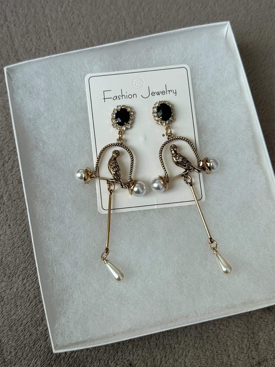 NEW Fashion Jewelry Bird Drop Earrings with Pearls - photo 2