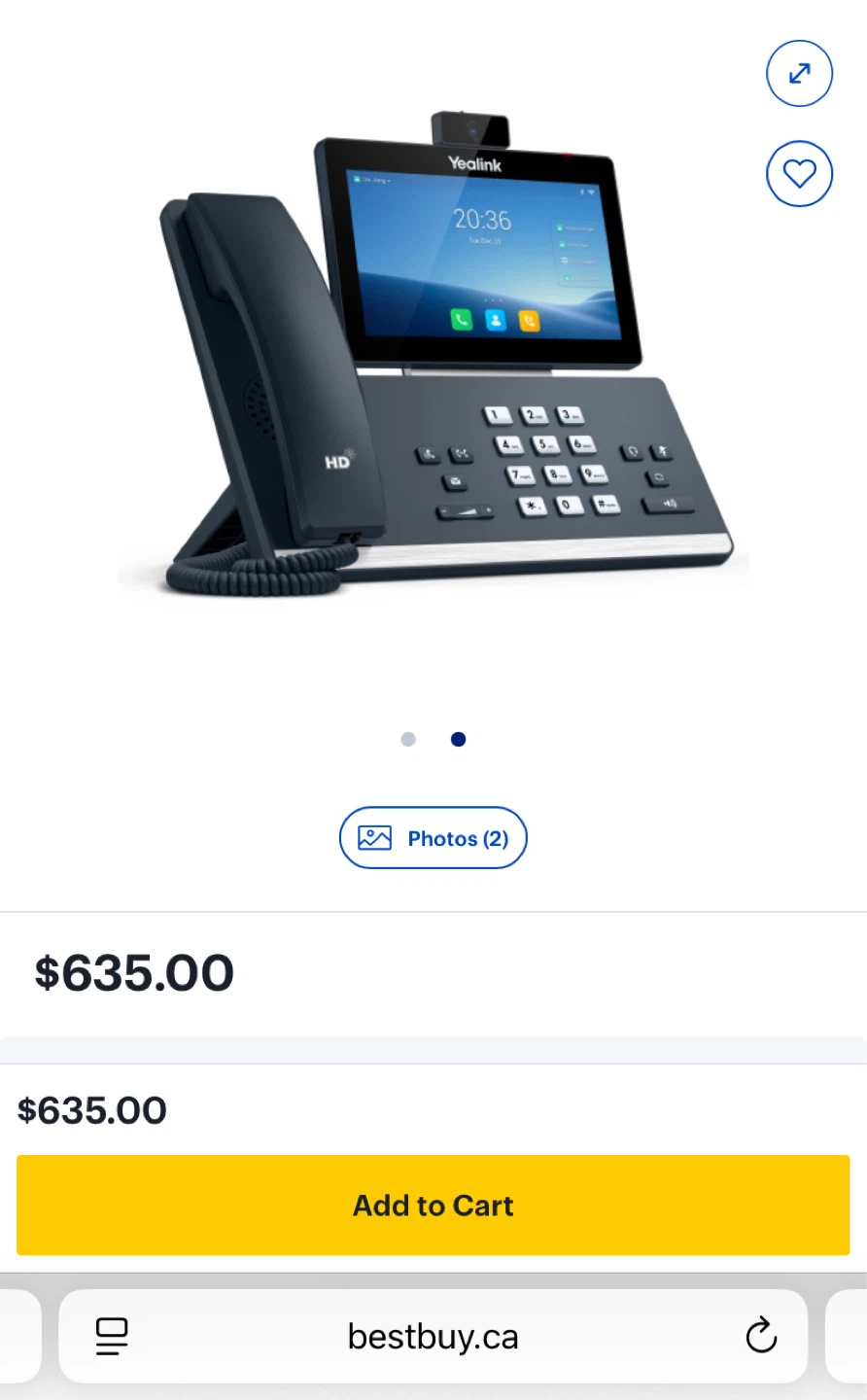 Yealink SIP-T58W IP Phone with Camera - photo 3