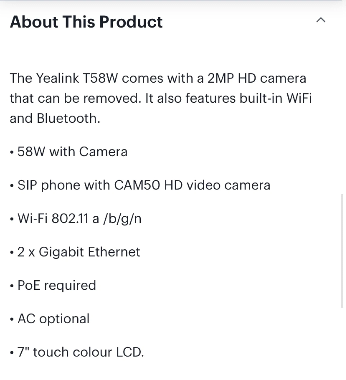 Yealink SIP-T58W IP Phone with Camera - photo 2