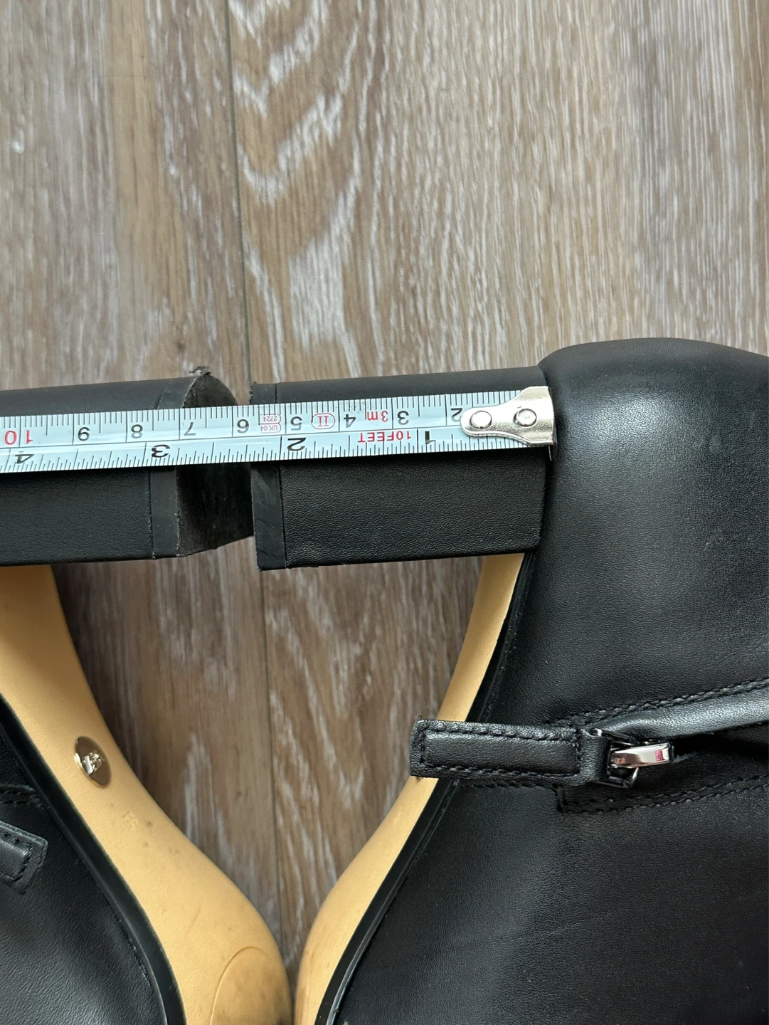Black Zara Leather Ankle Boots 38 - photo 3