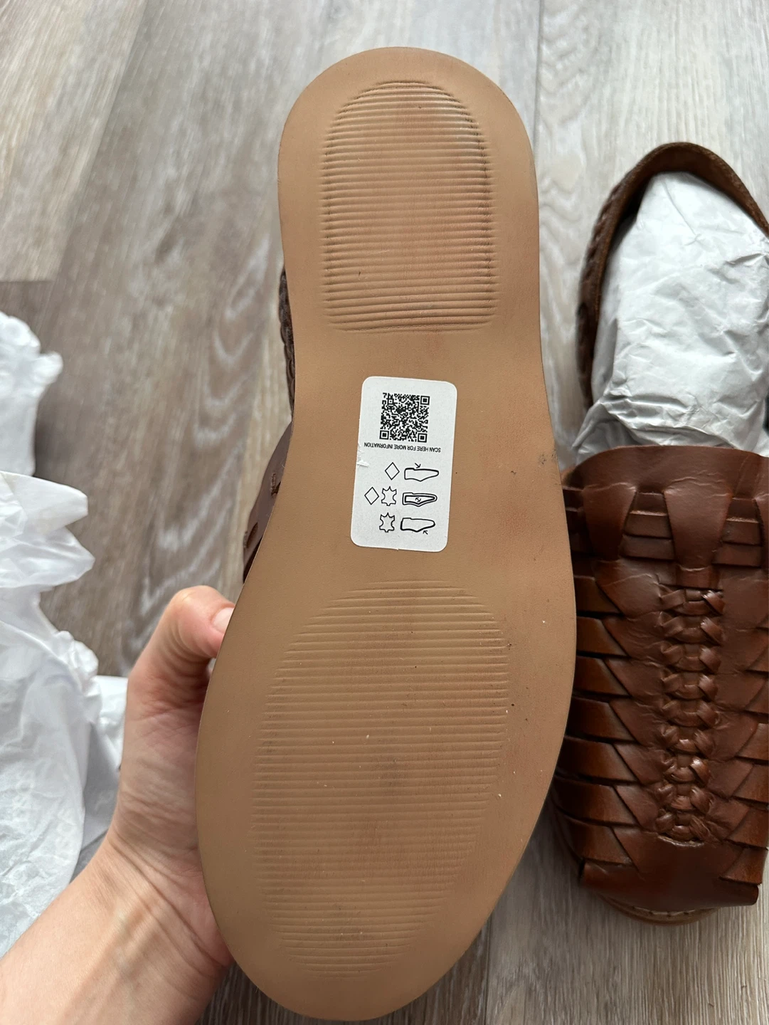 NEW ASOS DESIGN Brown Leather Sandals Loafers - photo 3
