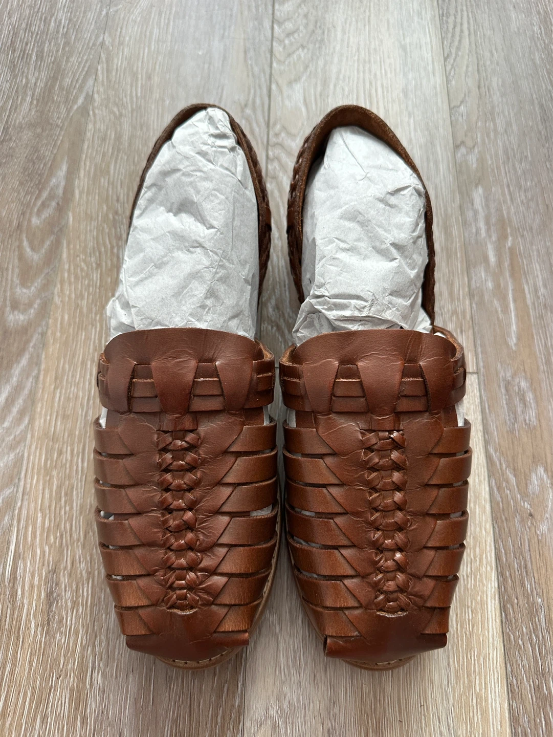 NEW ASOS DESIGN Brown Leather Sandals Loafers