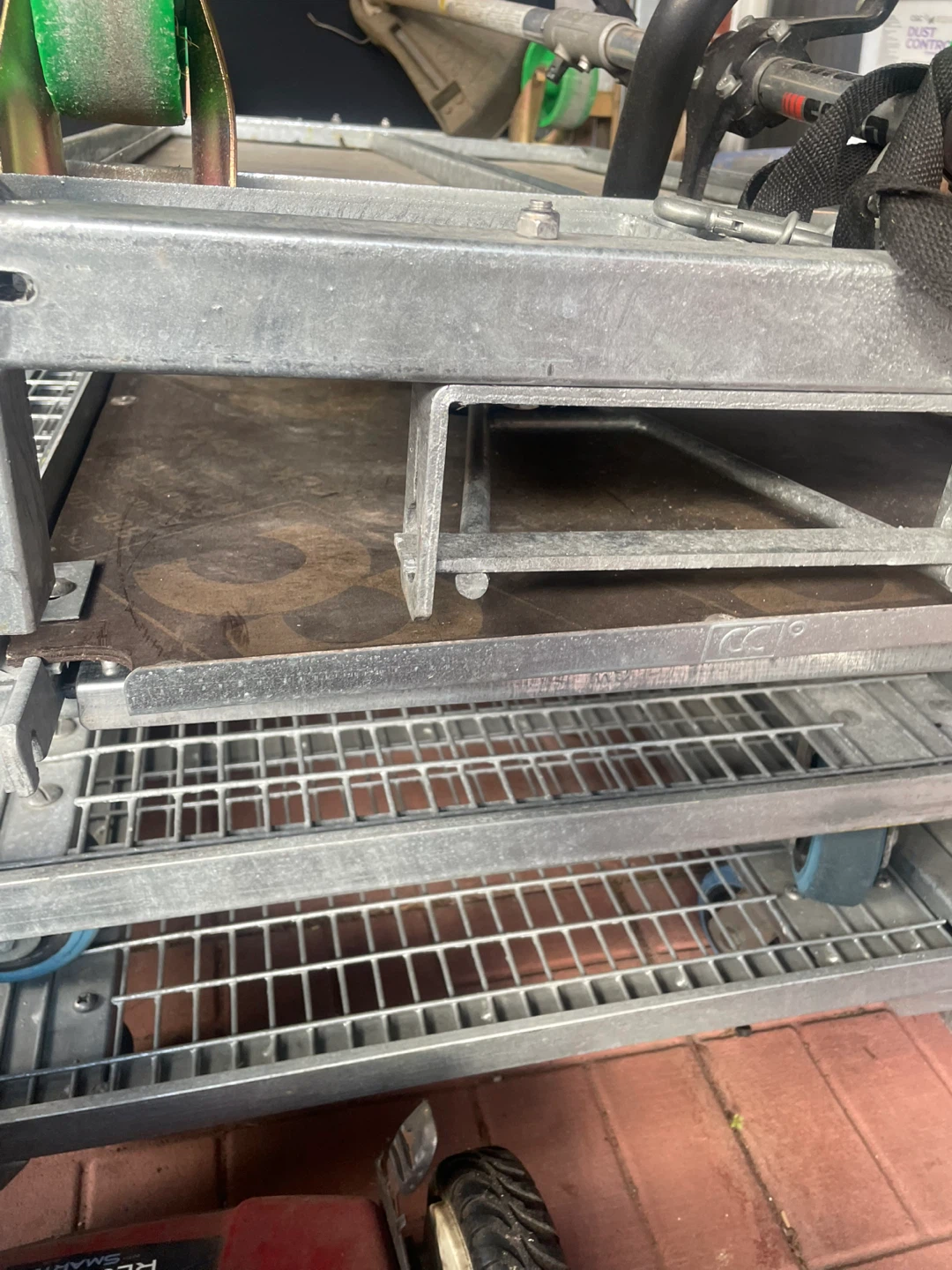 Galvanized Steel Utility shelving great for storage.