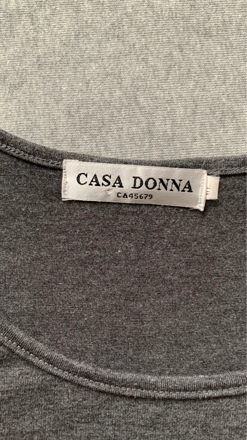 CASA DONNA Women's Long Sleeve Top - Dark Grey - photo 3