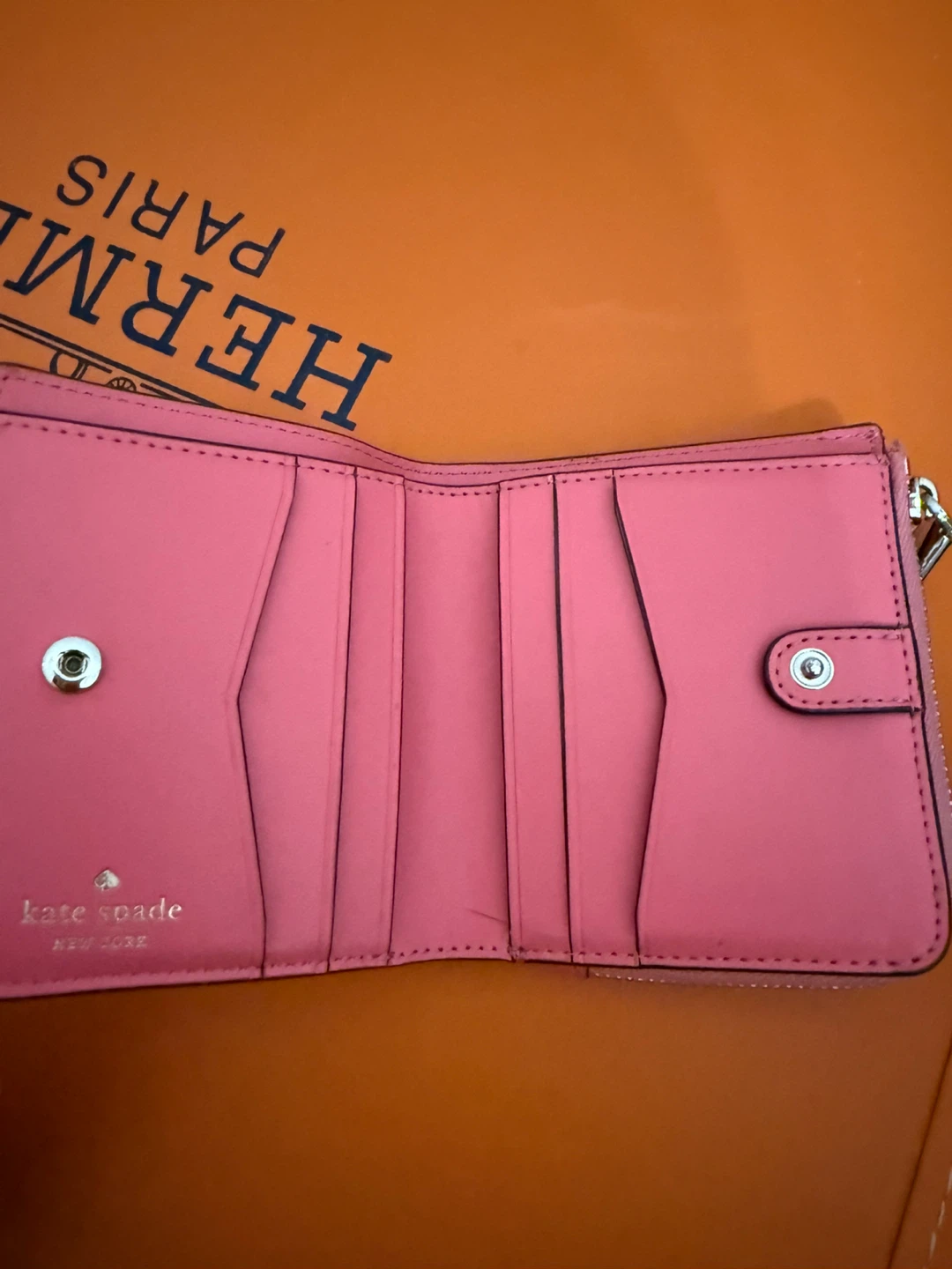 Kate Spade Pink Bifold Wallet - photo 3