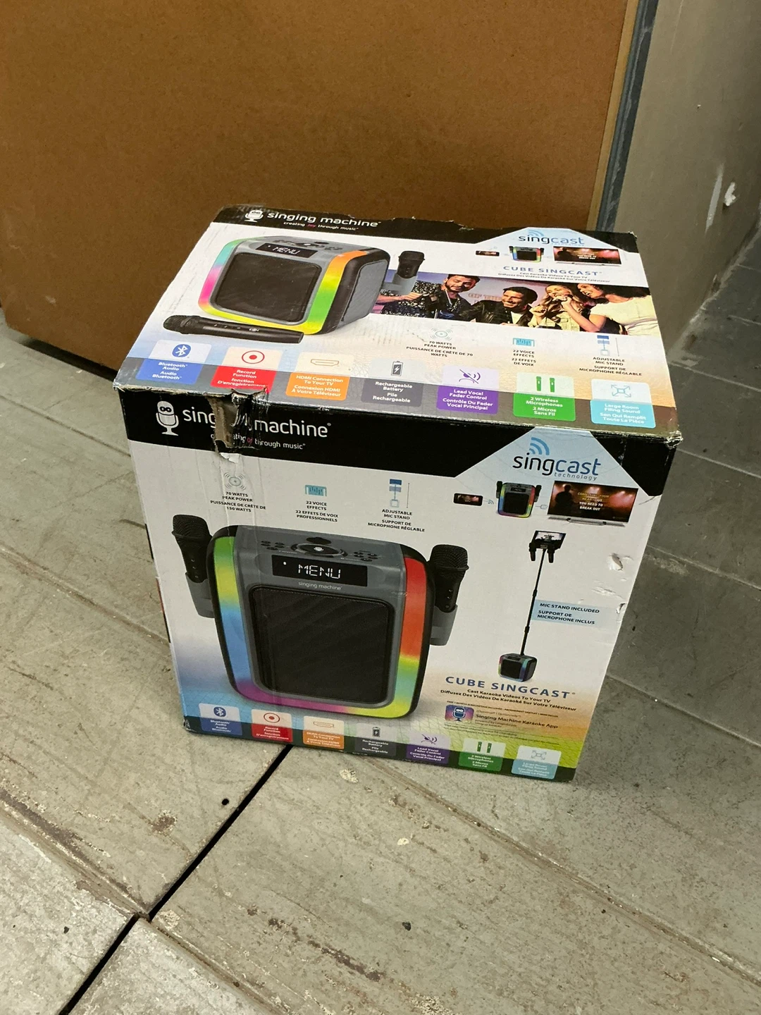 Singing Machine Cube Singcast Karaoke Machine